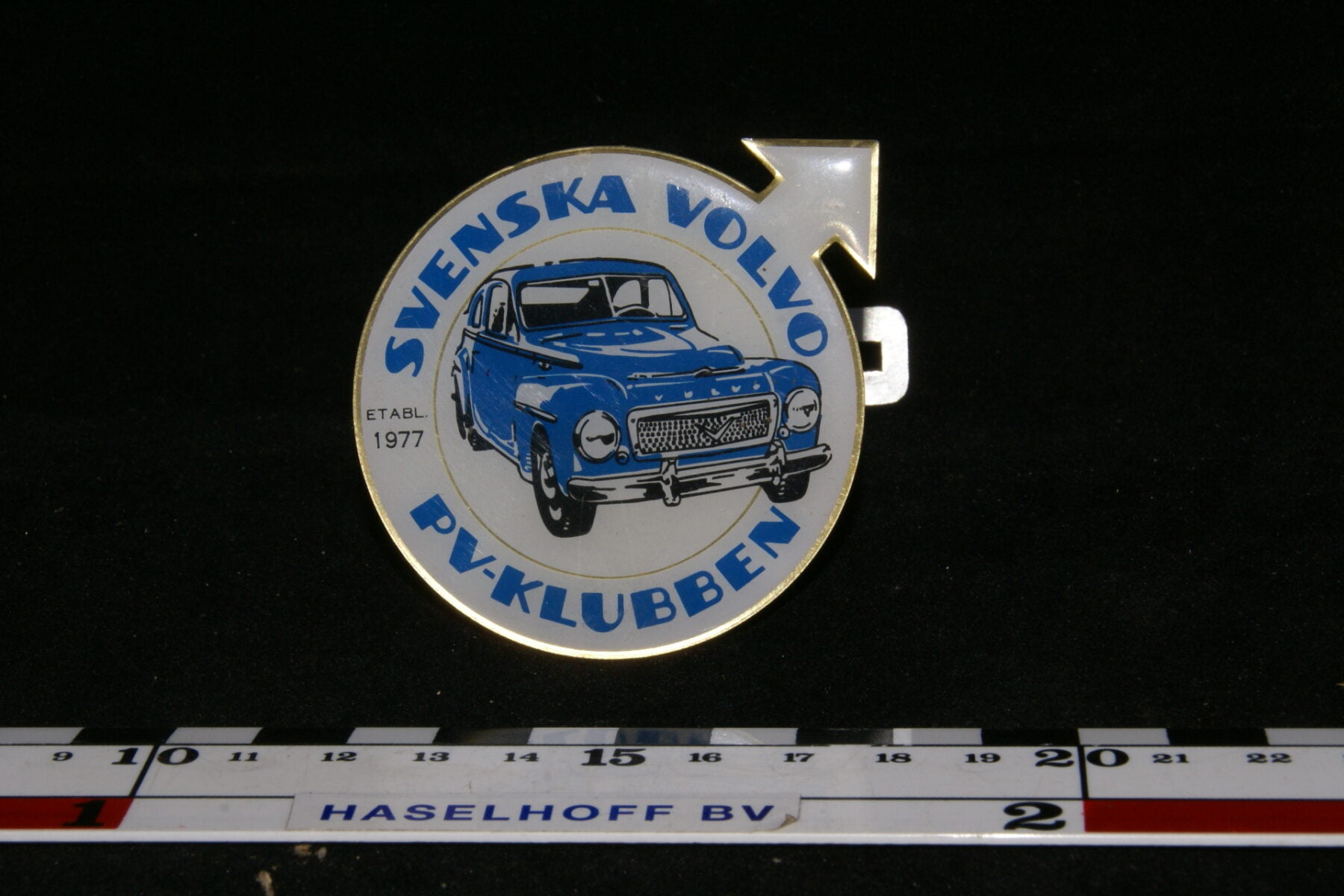badge SVENSKA VOLVO PV-KLUBBEN 141100-0703-0