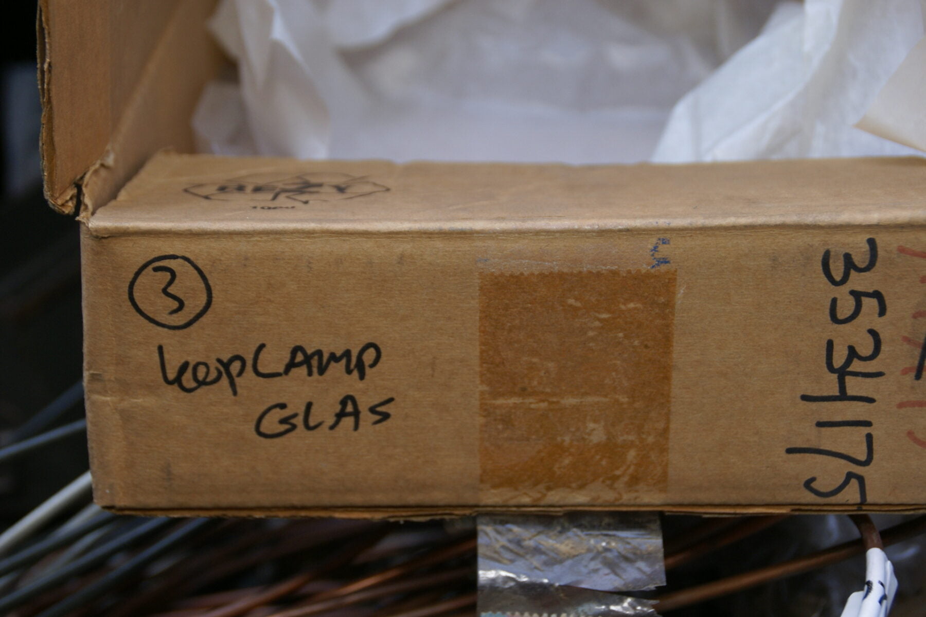 koplampglas in doos met bevestigingsset 3534175-0