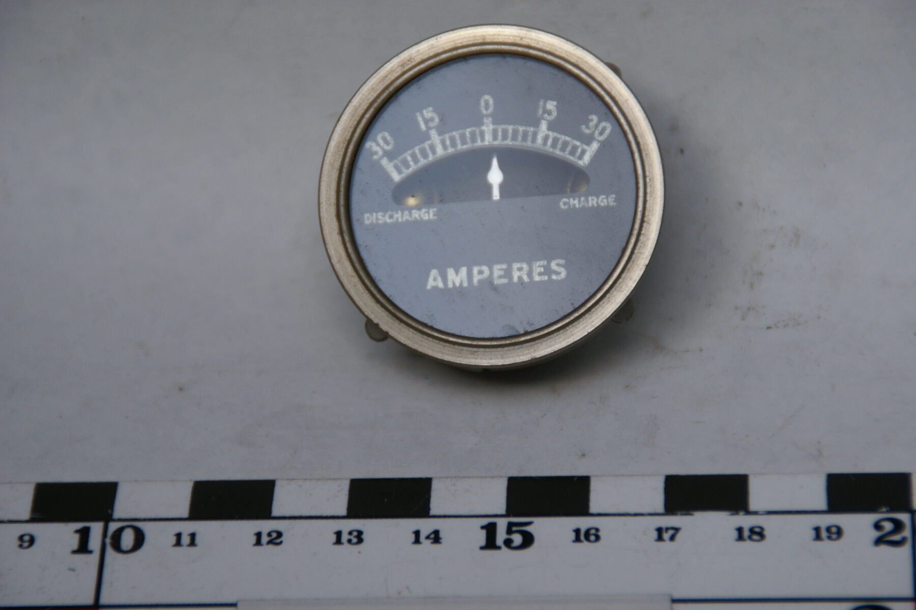 amperemeter met glas en chroomrand 160411-3971-0