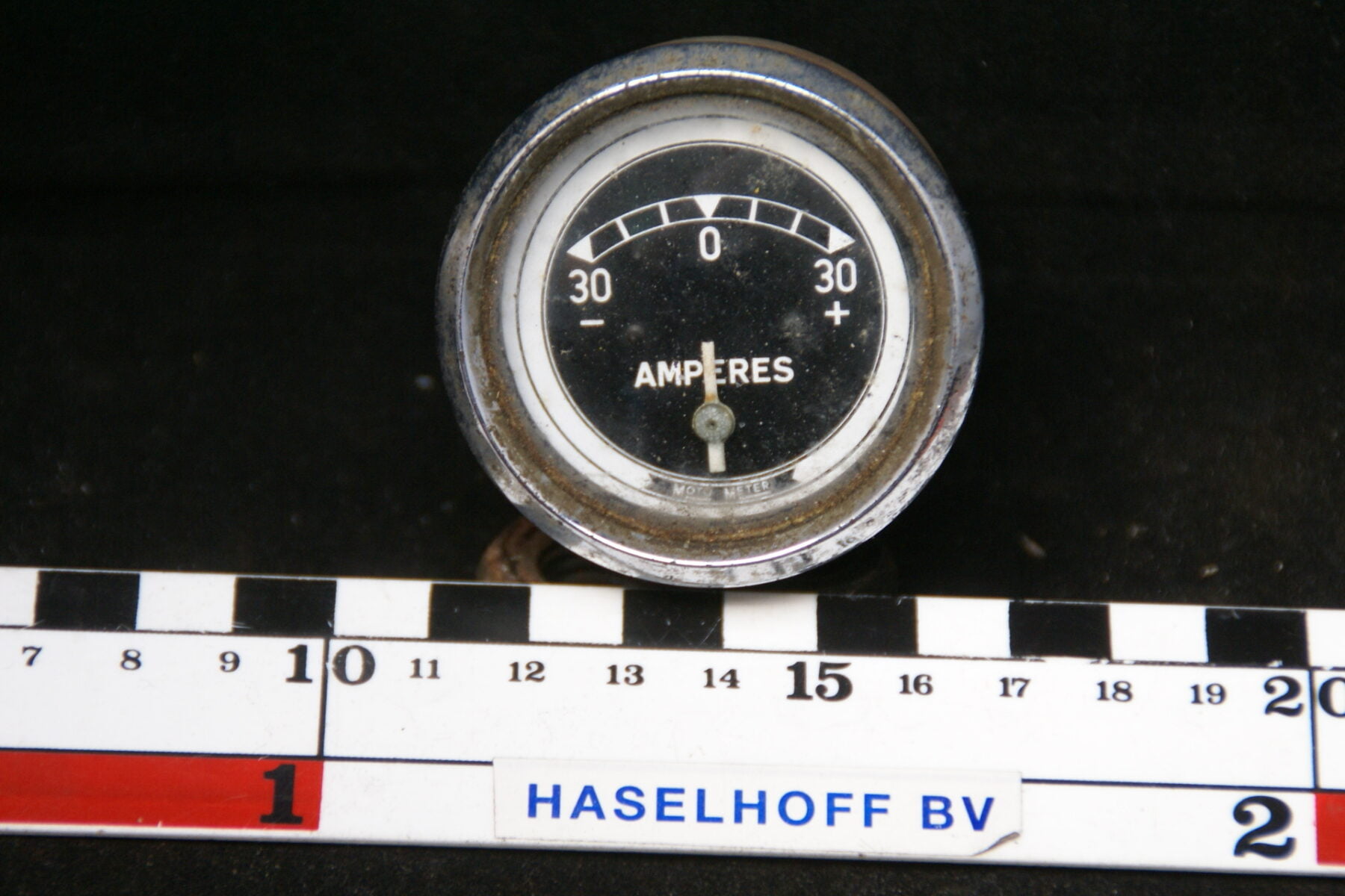 amperemeter met glas en chroomrand 160413-4073-0