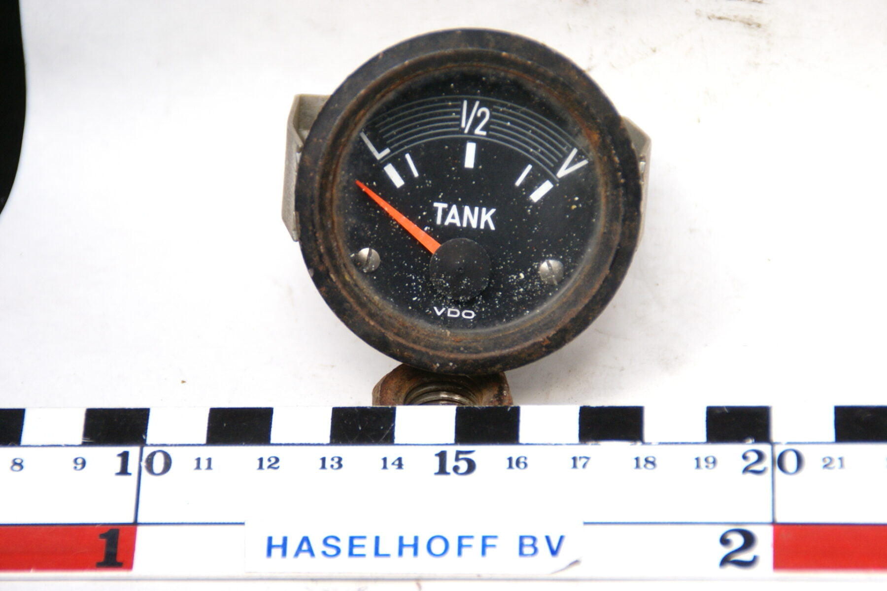 VDO tankmeter met glas enzwarte rand 160413-4076-0