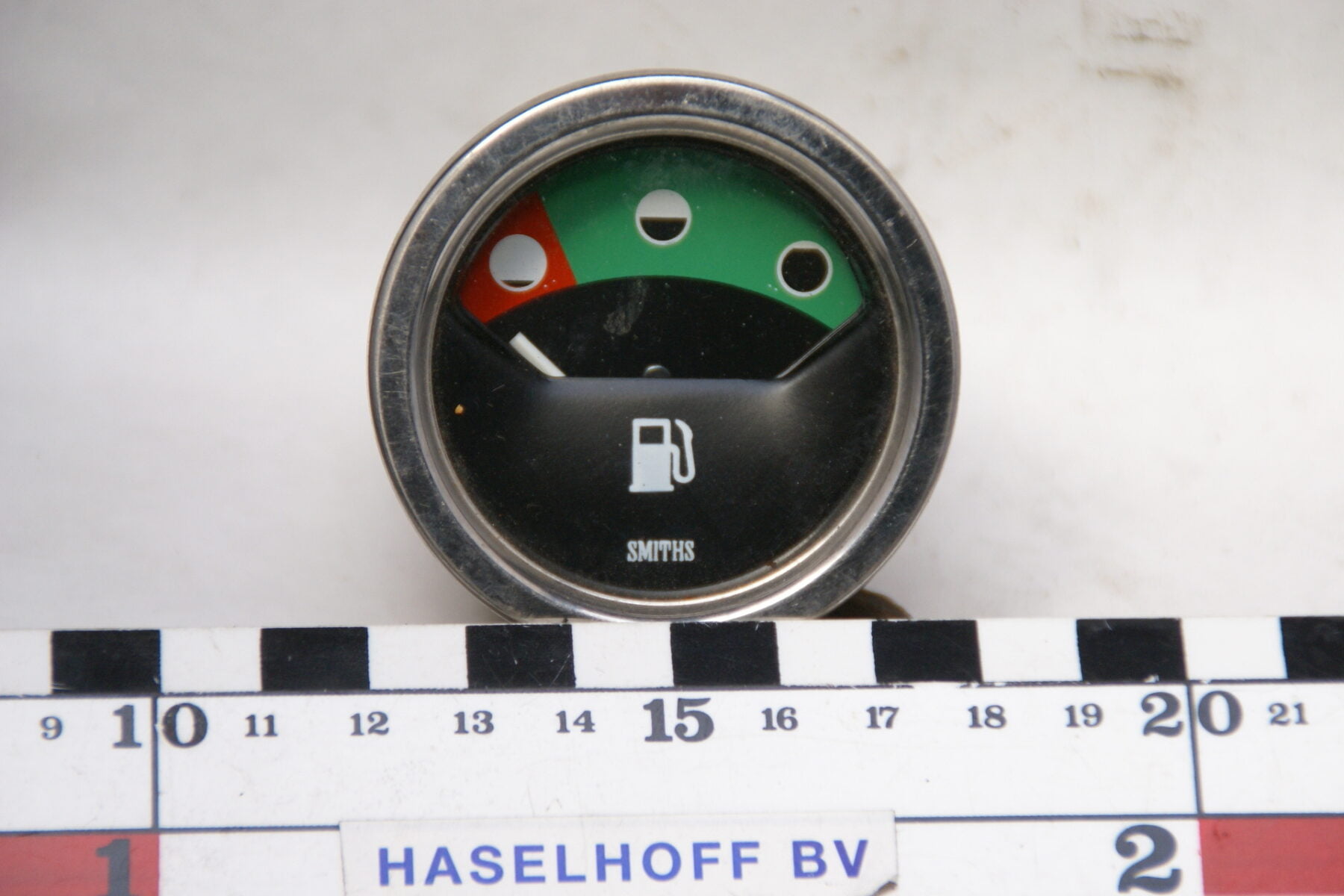 SMITHS brandstofmeter met glas en chroomrand 160413-4077-0