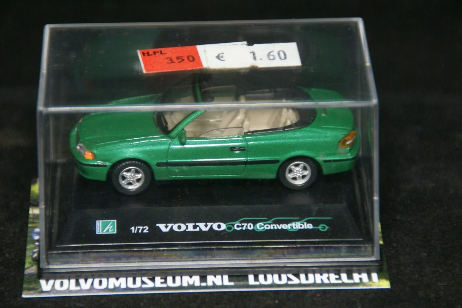 DSC02397 miniatuur Volvo C70 cabriolet groen 1op72 Brio MB