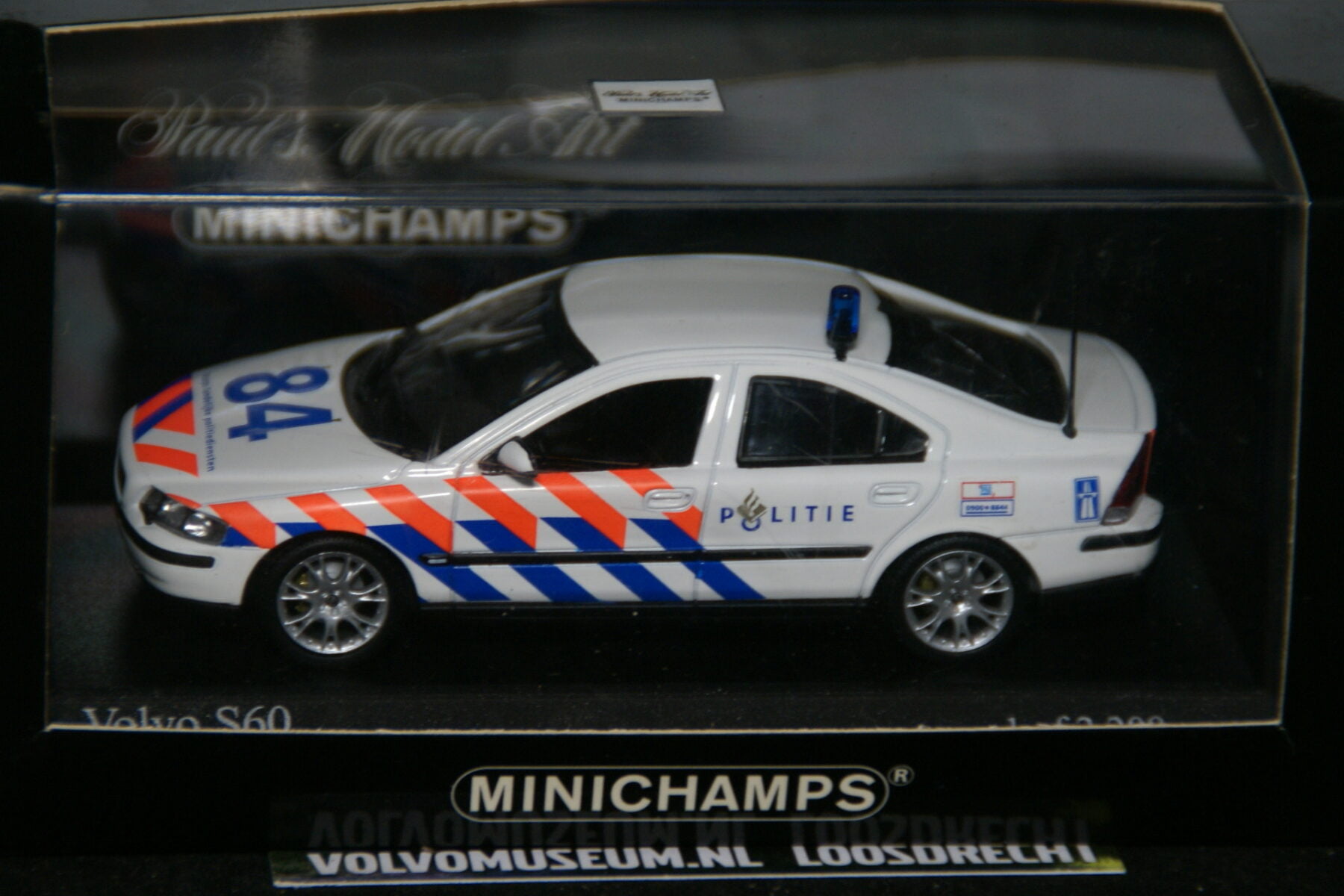 DSC02669 miniatuur Volvo S60 politie 1op43 Minichamps 171290 1 van 2200 MB