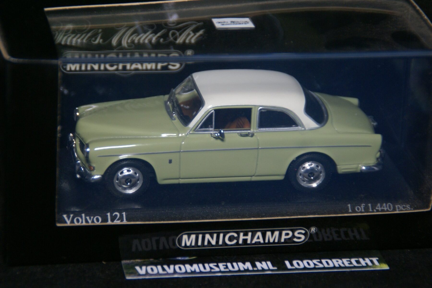 DSC03238 miniatuur 1966 Volvo Amazon 130 groen wit 1op43 Minichamps 171005 1 van 1440 MB
