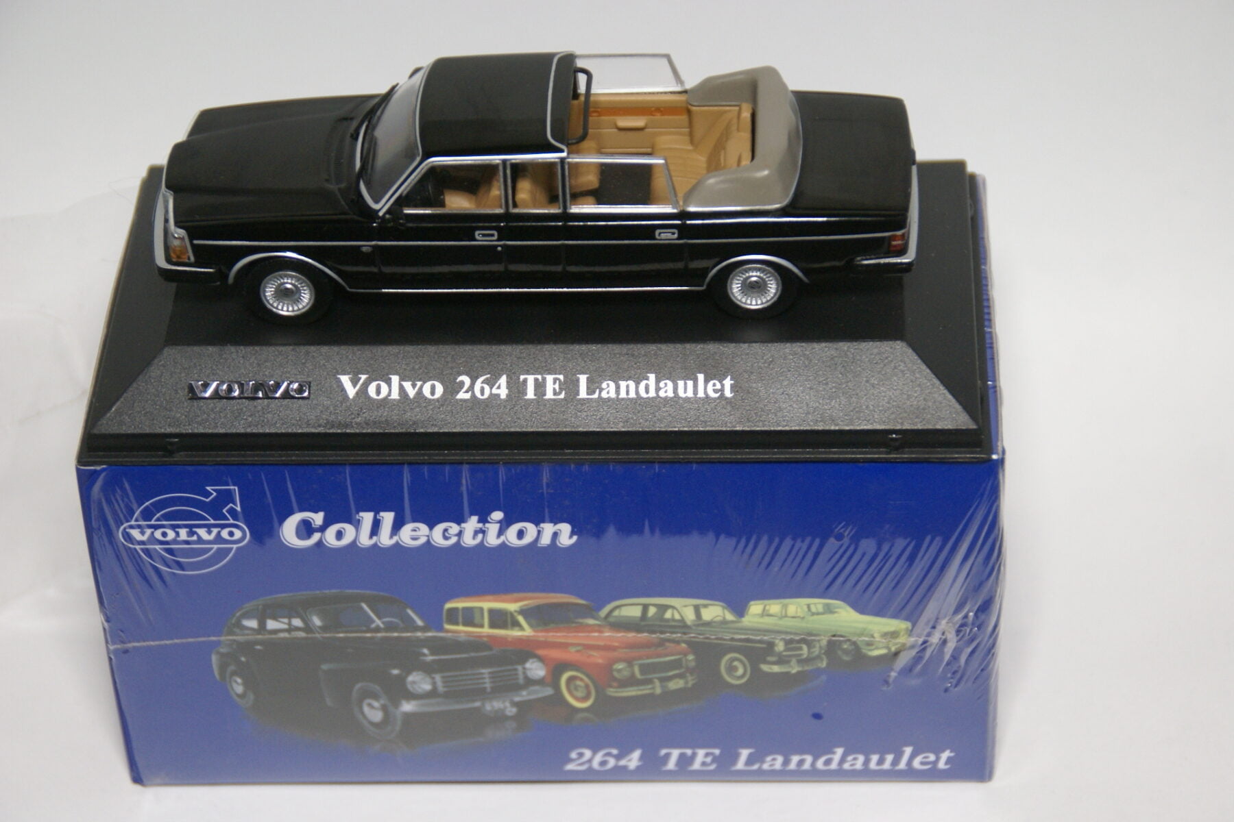 DSC01146 miniatuur Volvo 264 TE Landaulet zwart 1op43 Atlas 54 nieuw