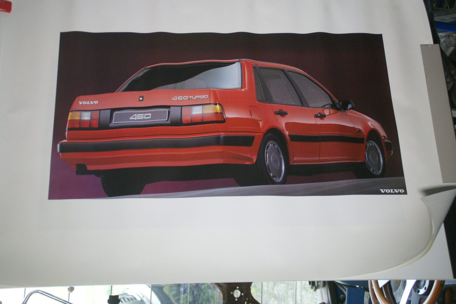 DSC02164 1990 Volvo 460 turbo rood poster ASPCARBV6142