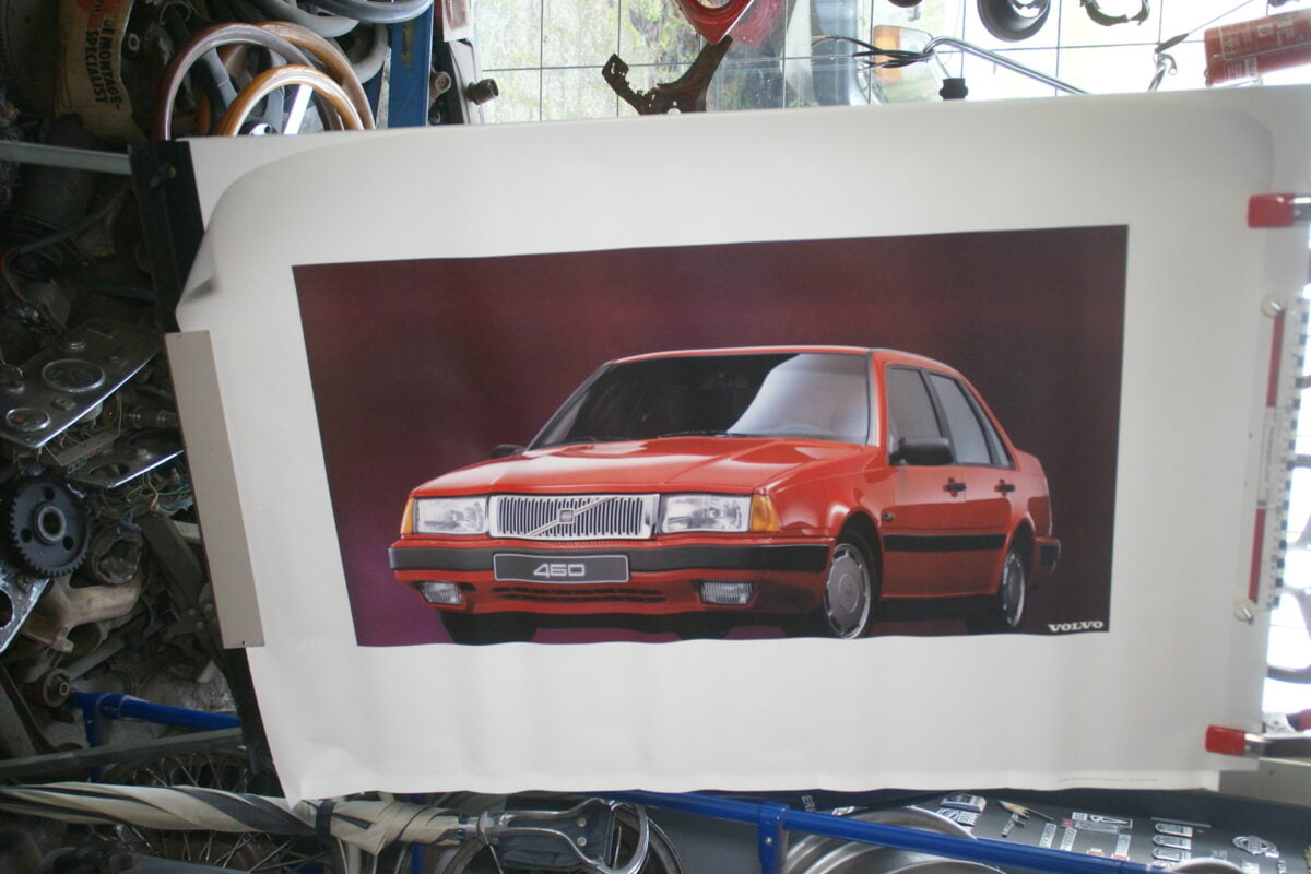 DSC02166 1990 Volvo 460 turbo rood poster ASPCARBV6141