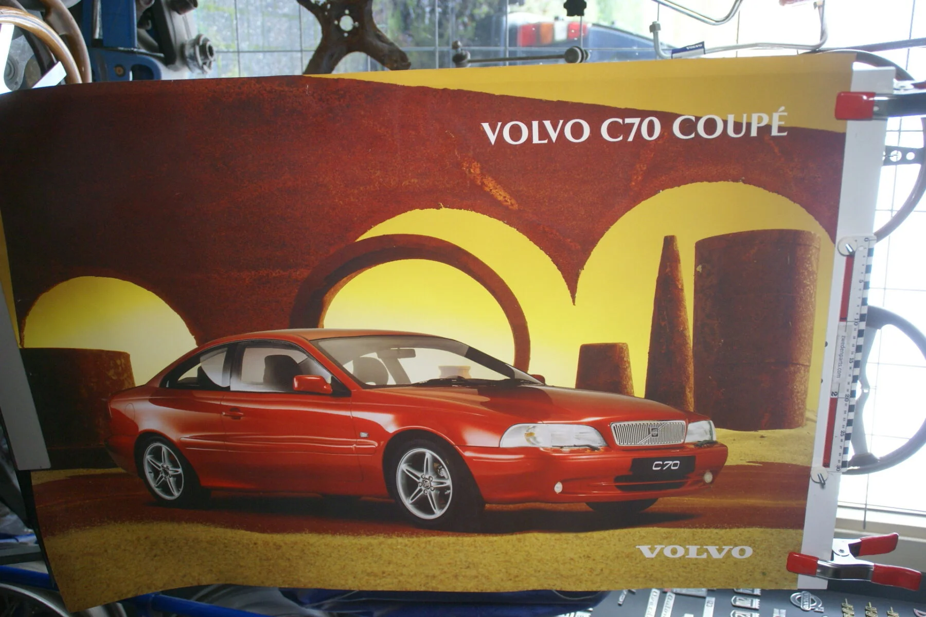 DSC02247 Volvo C70 coupe rood poster