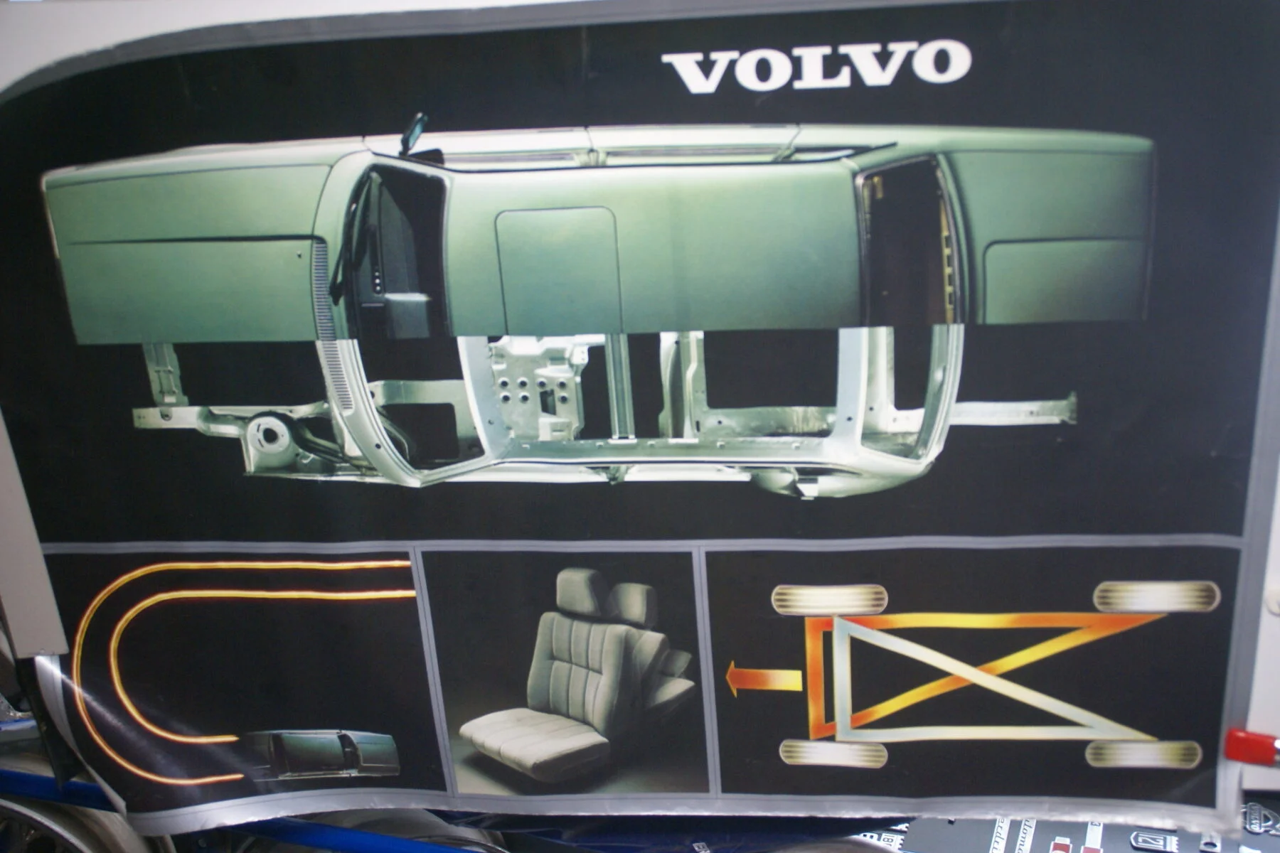 DSC02272 Volvo 244 groen veiligheid poster