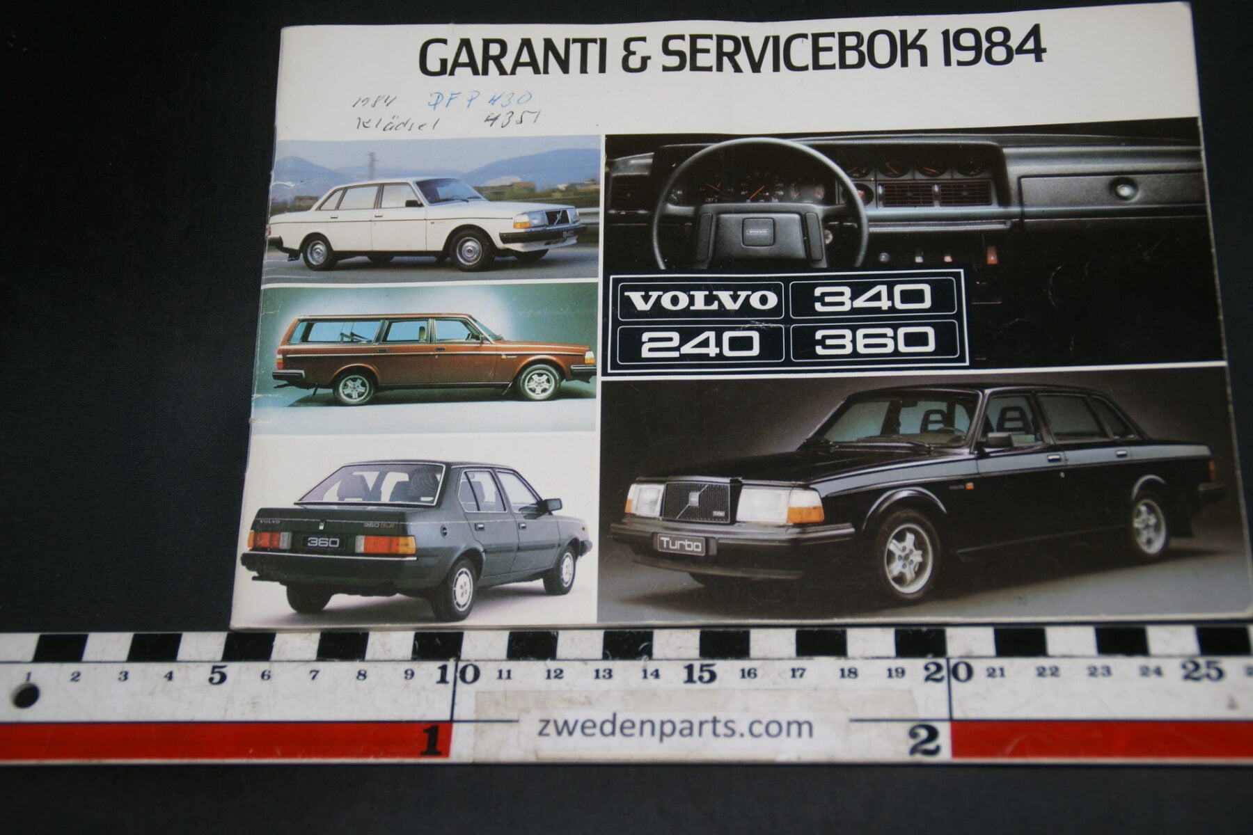 DSC02412 1984 Volvo serviceboekje VB.E598