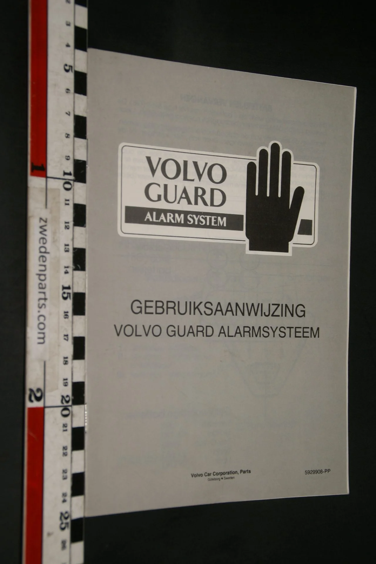 DSC02439 1993 Volvo Guard alarmsysteem instructieboekje 5929908-PP