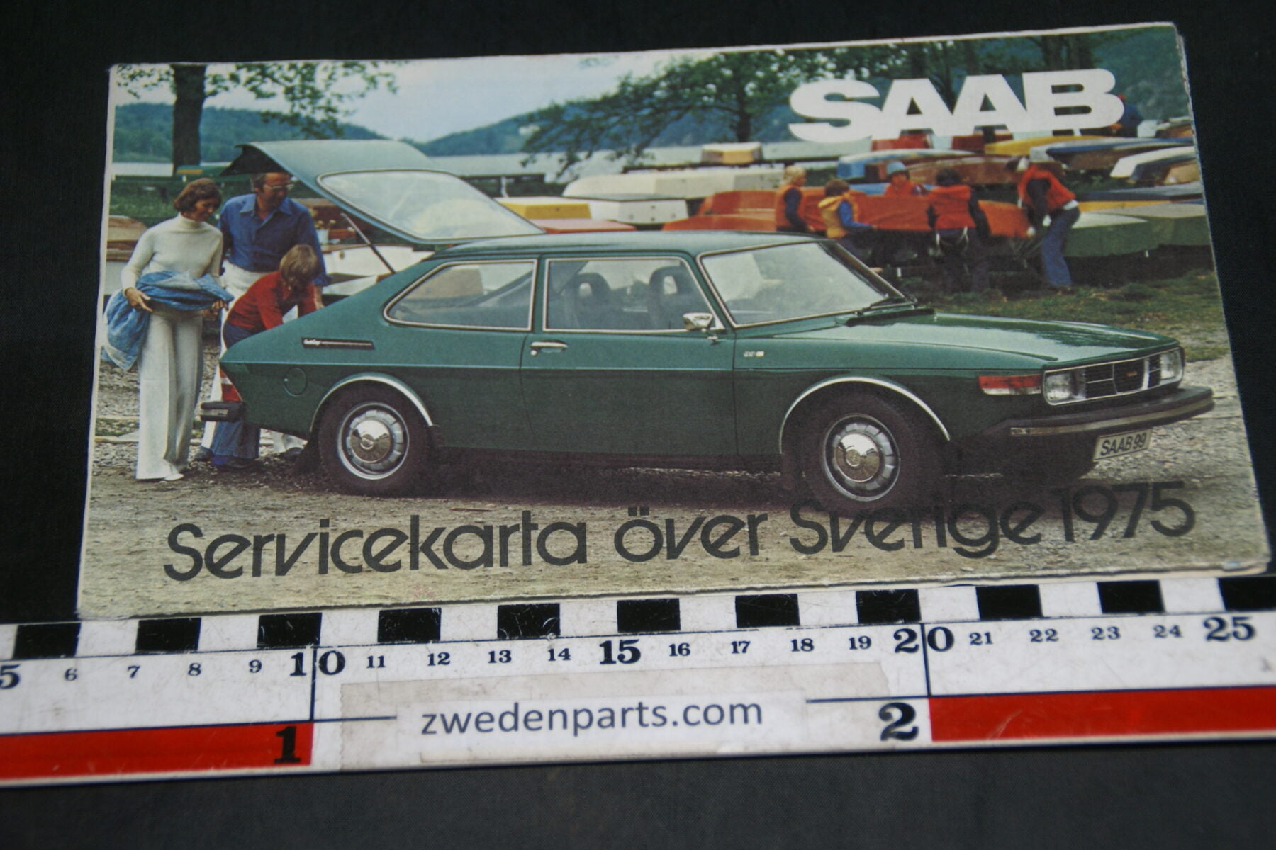 DSC04685 1975 Saab Servicekarta över Sverige