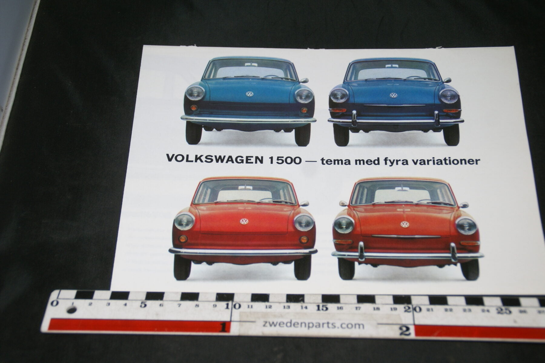 DSC04694 1963 brochure VW 1500  2379 Svenskt