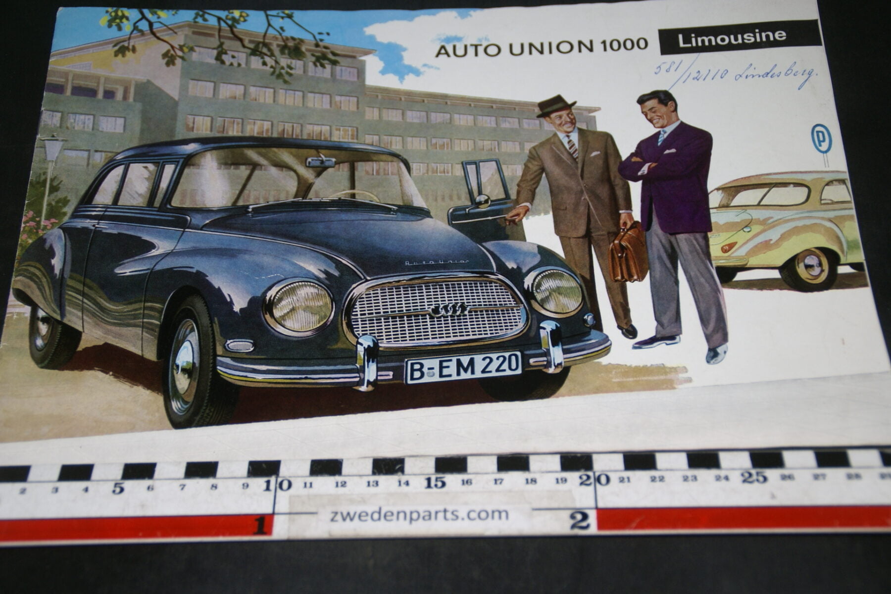 DSC04702 ca 1960 brochure AutoUnion Limousine 1000 WB2614 Svenskt