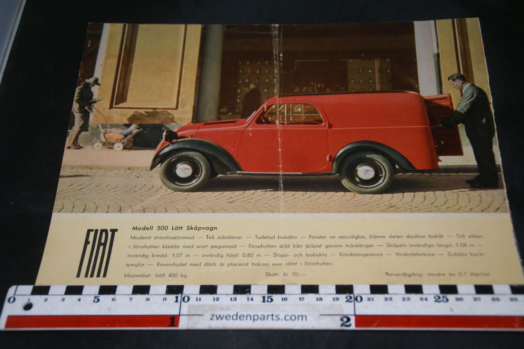 DSC04707 ca 1956 brochure FIAT bestelwagen Svenskt