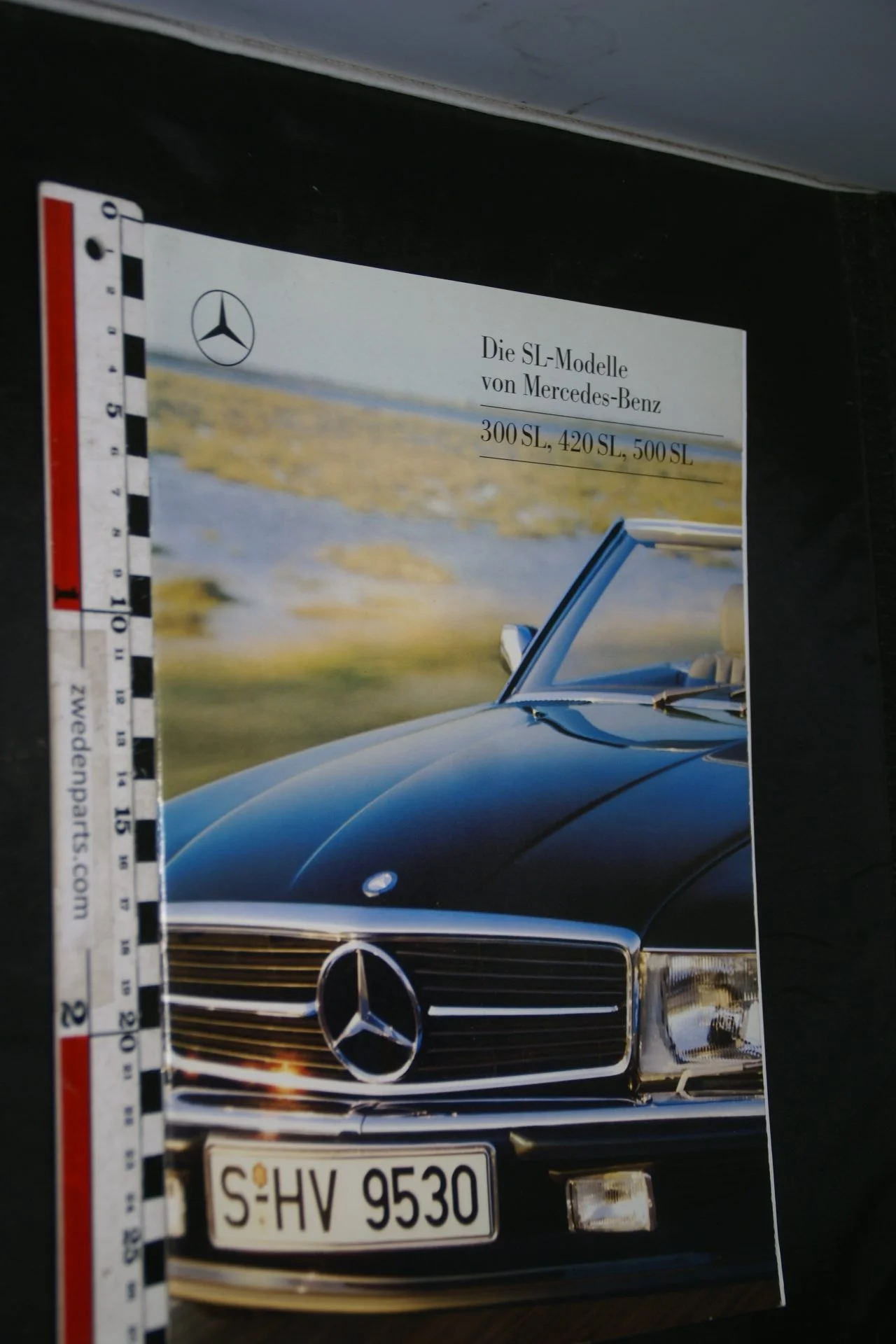 DSC04710 ca 1980 brochure Mercedes 300SL, 420SL, 500SL MKP6701 Deutsch