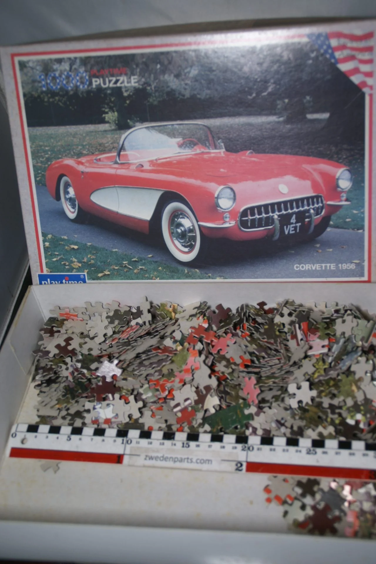 DSC05501 1956 Chevrolet Corvette puzzel 60er jaren