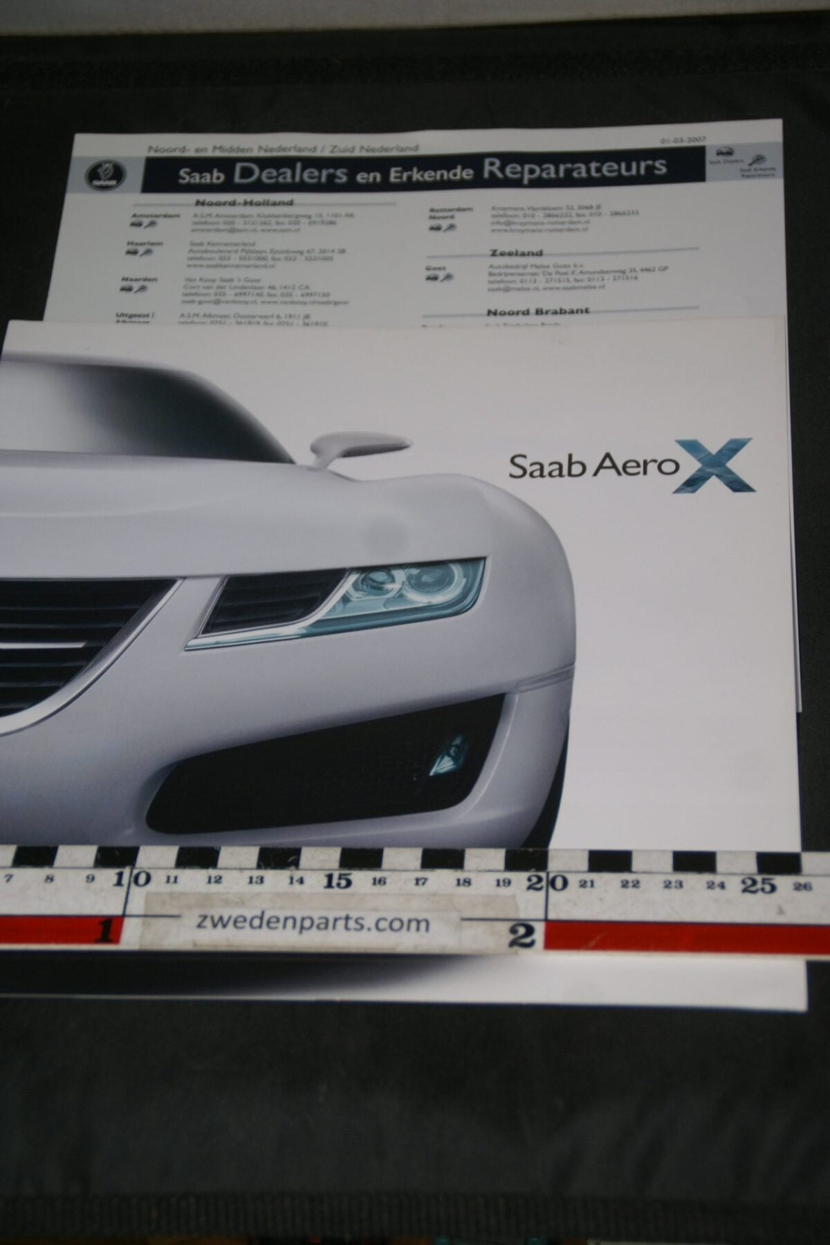 DSC05552 2007 brochure Saab dealers Aero X