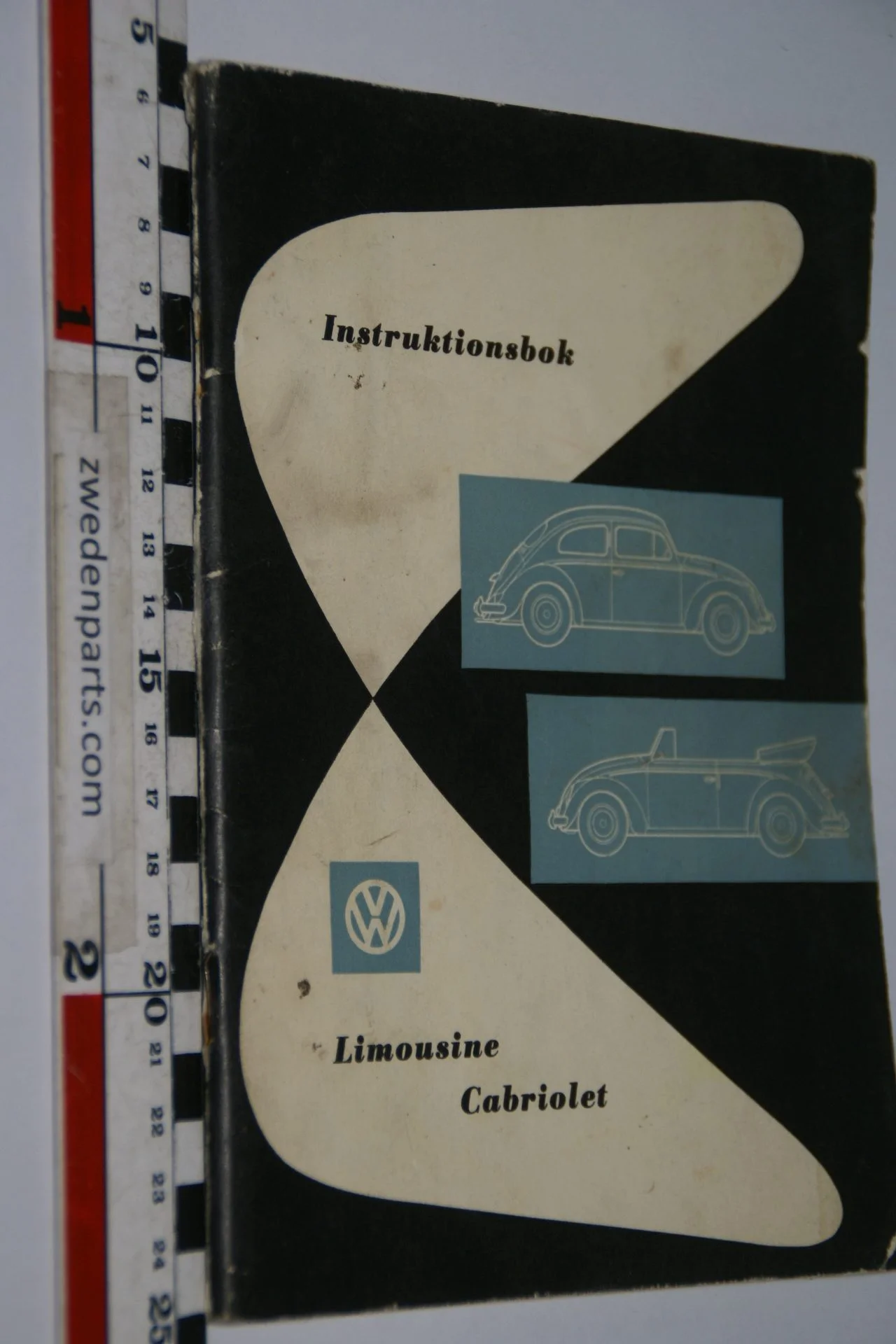 DSC06254 1958 augustus instructieboekje Volkswagen Limousine en Cabriolet, Svenskt