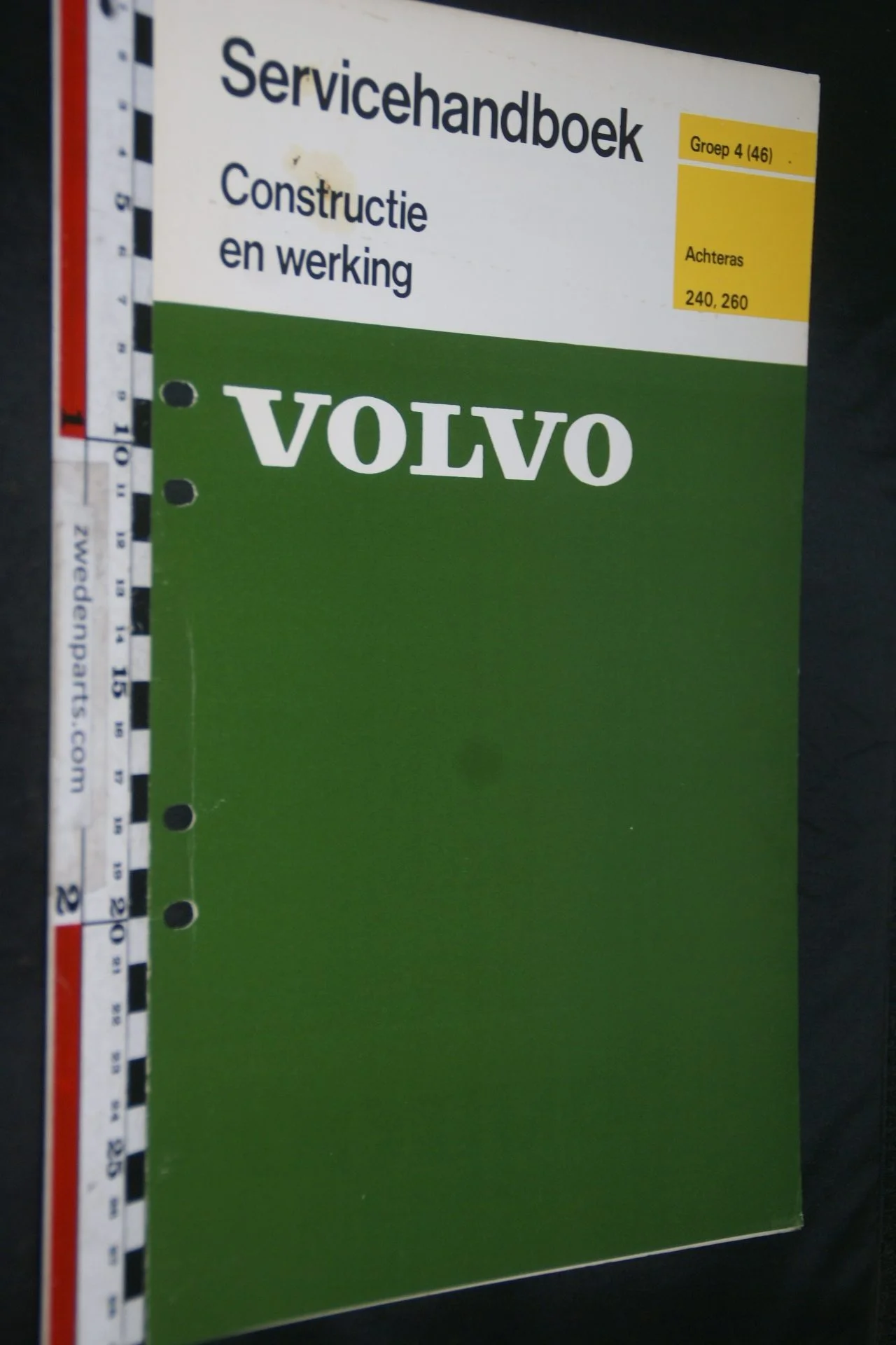 DSC06740 1976 origineel Volvo 240, 260 servicehandboek 4 (46) achteras 1 van 750 TP 11567-1