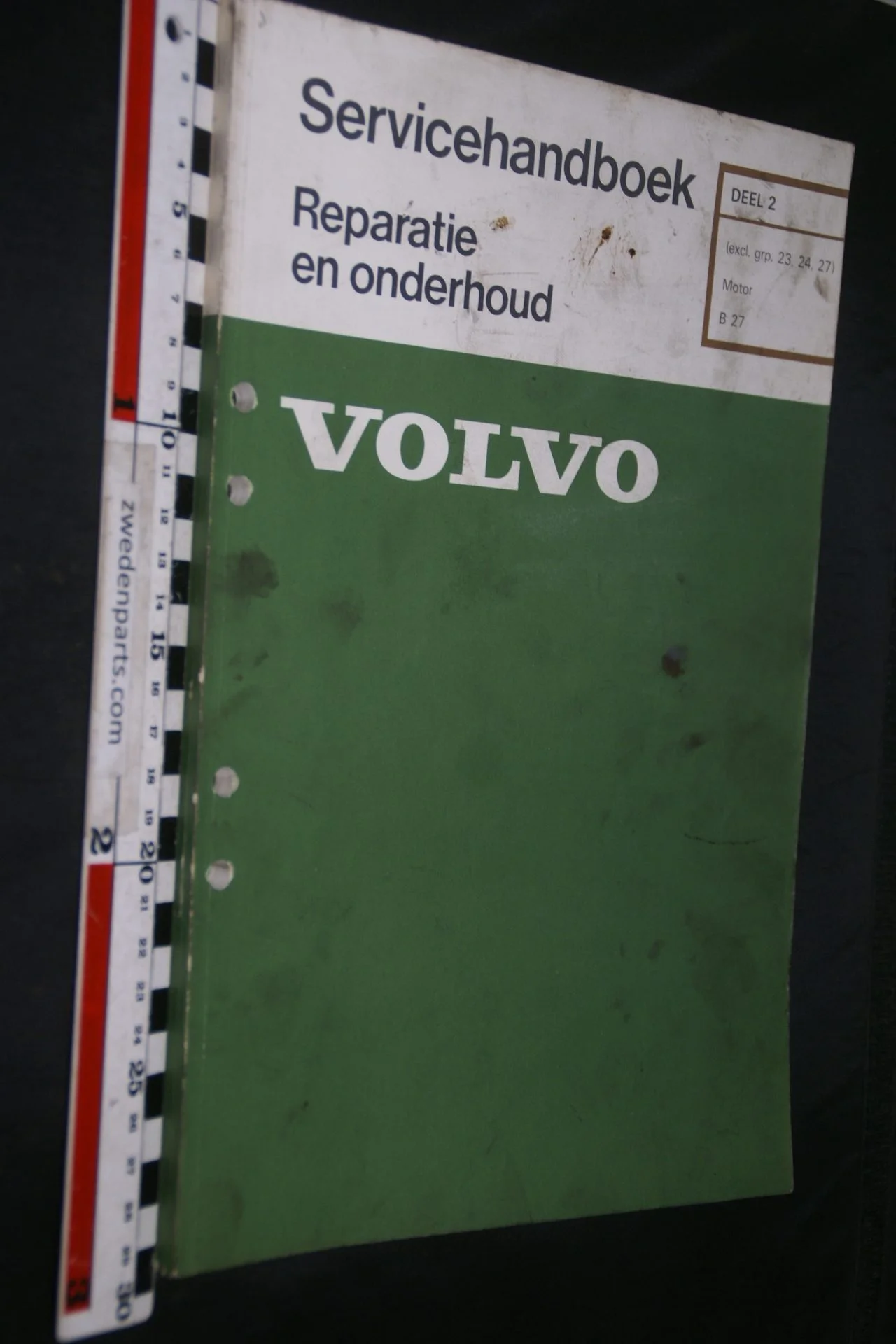 DSC06762 1975 origineel Volvo B27 motor servicehandboek 2 1 van 500 TP 11264-1