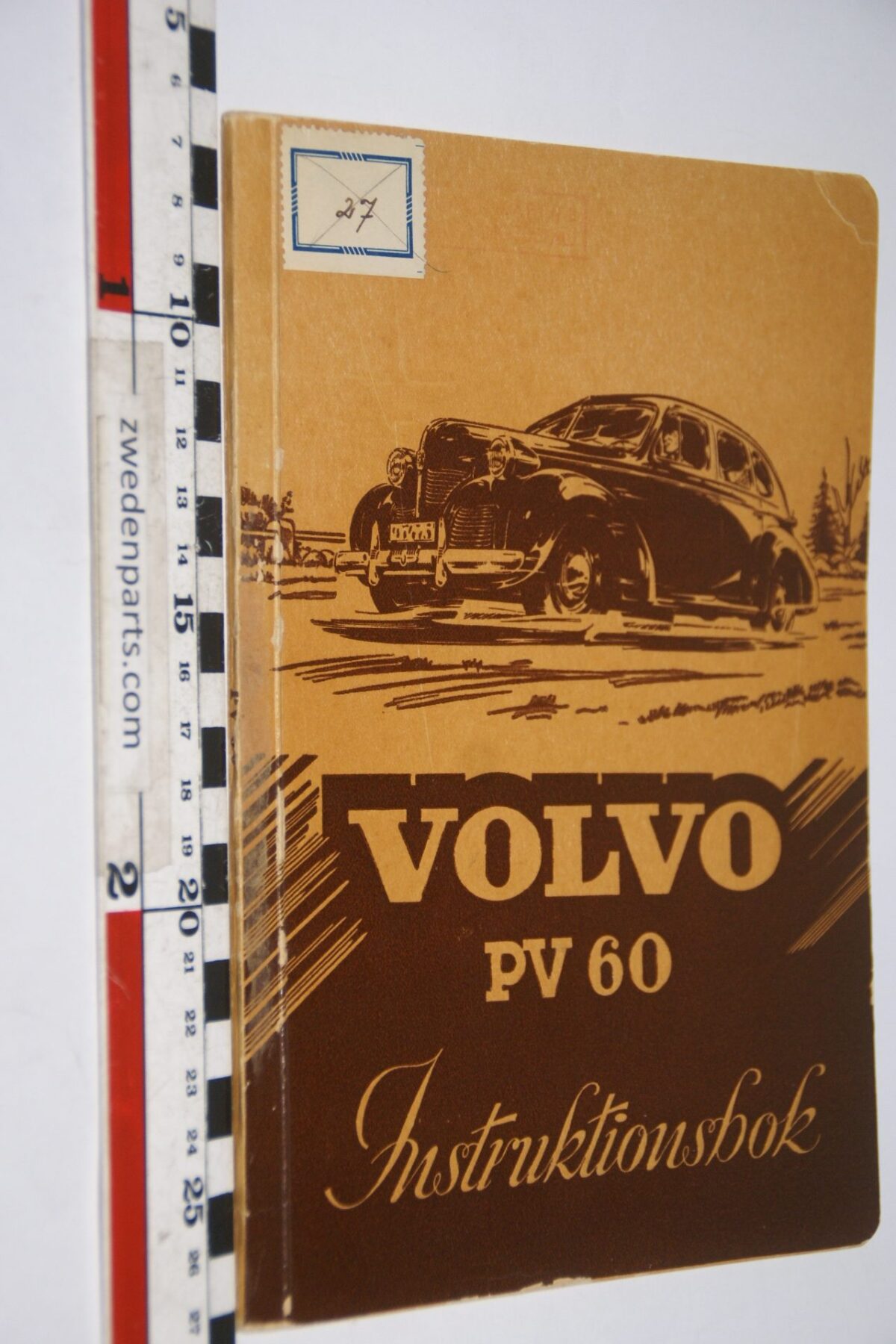 DSC07162 1949 origineel Volvo PV 60 instruktionsbok Svenskt SS 1039-2