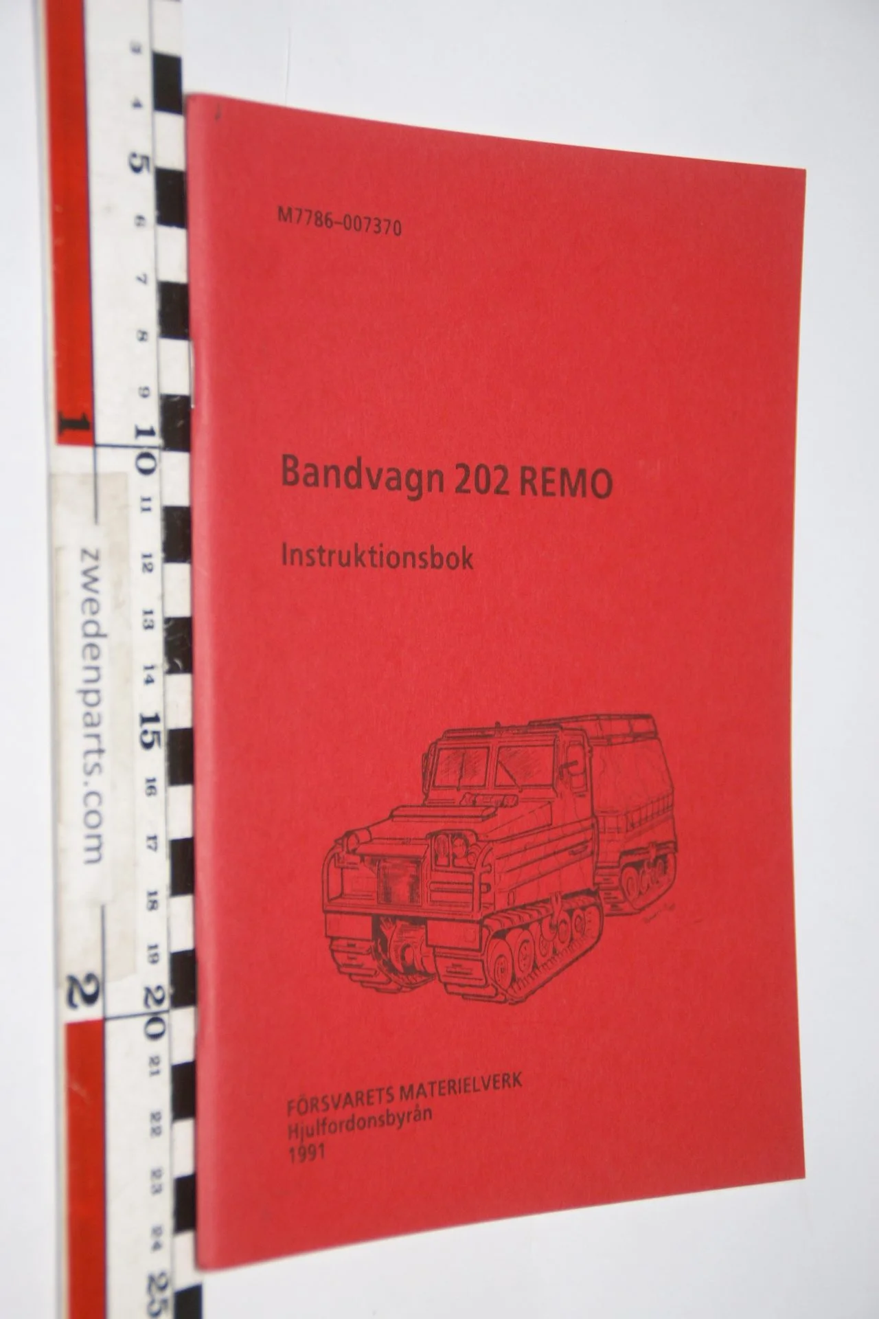 DSC07197 1986 origineel Volvo Bandvagn 202 Remo instruktionsbok  Svenskt M7786-007370