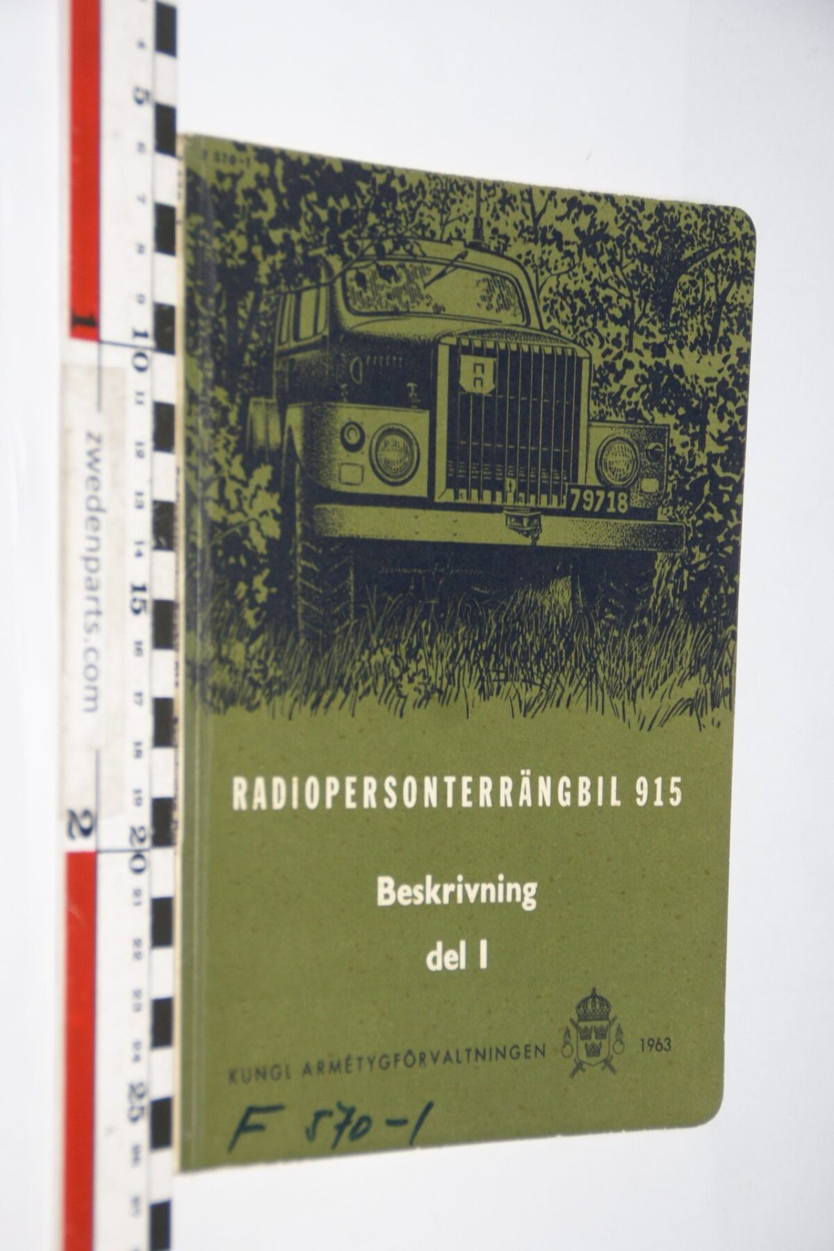 DSC07201 1963 origineel Volvo Radiopersonterrangbil 915 del 1 instruktionsbok 1 van 7.500 Svenskt TP 260-1, F570-1