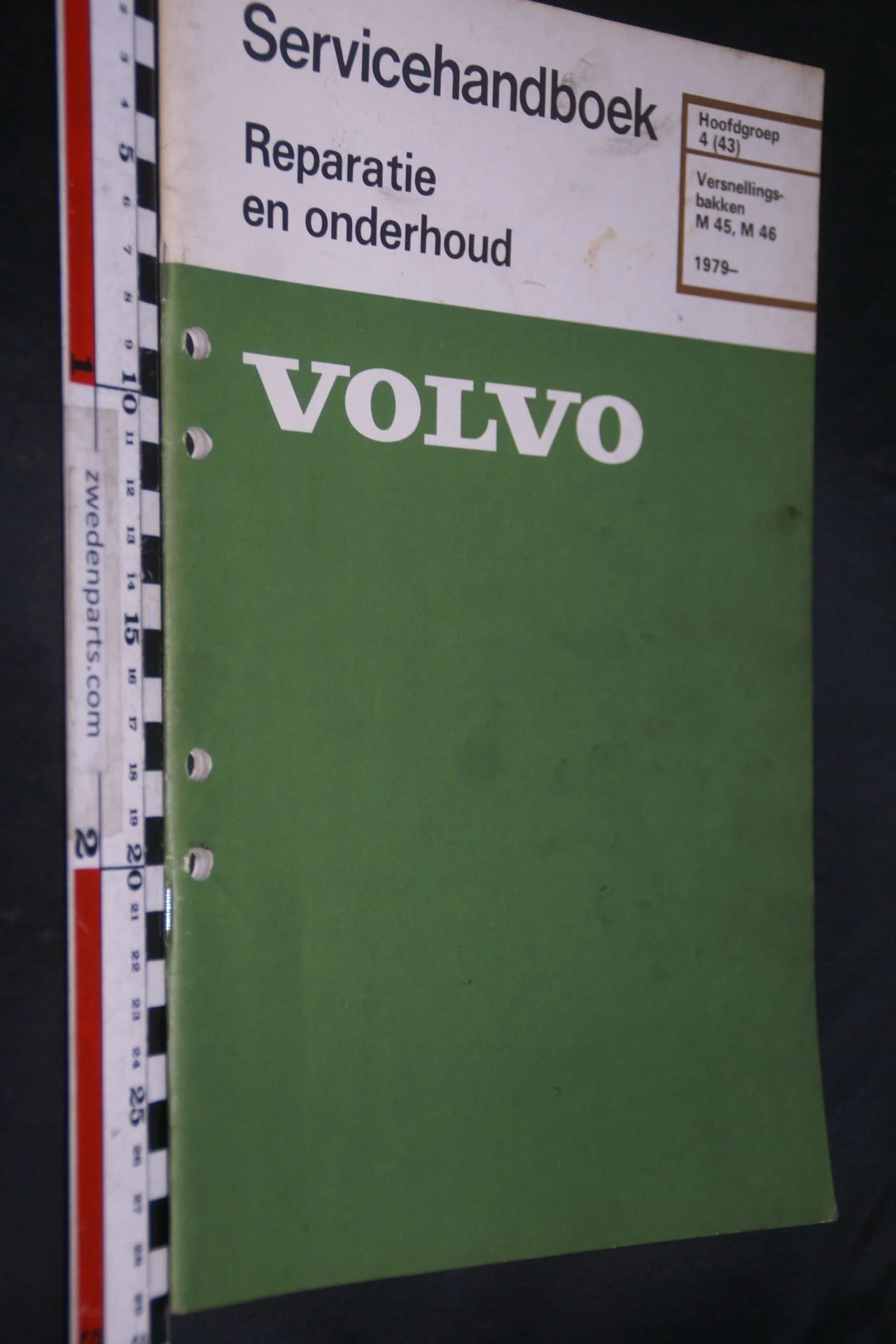 DSC07288 1980 origineel Volvo 300 servicehandboek  4(43) versnellingsbak M45 M46 1 van 800 TP 30195-1