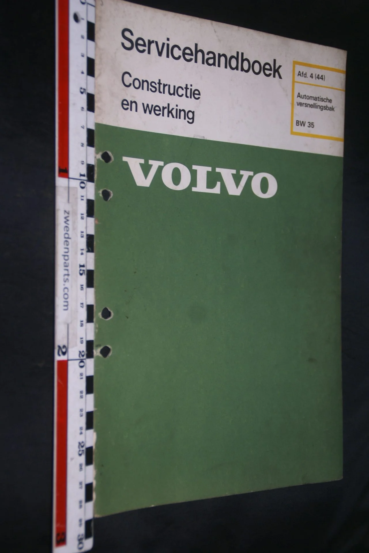 DSC07292 1977 origineel Volvo servicehandboek  4(44) automatische versnellingsbak BW35 1 van 750 TP 11468-1