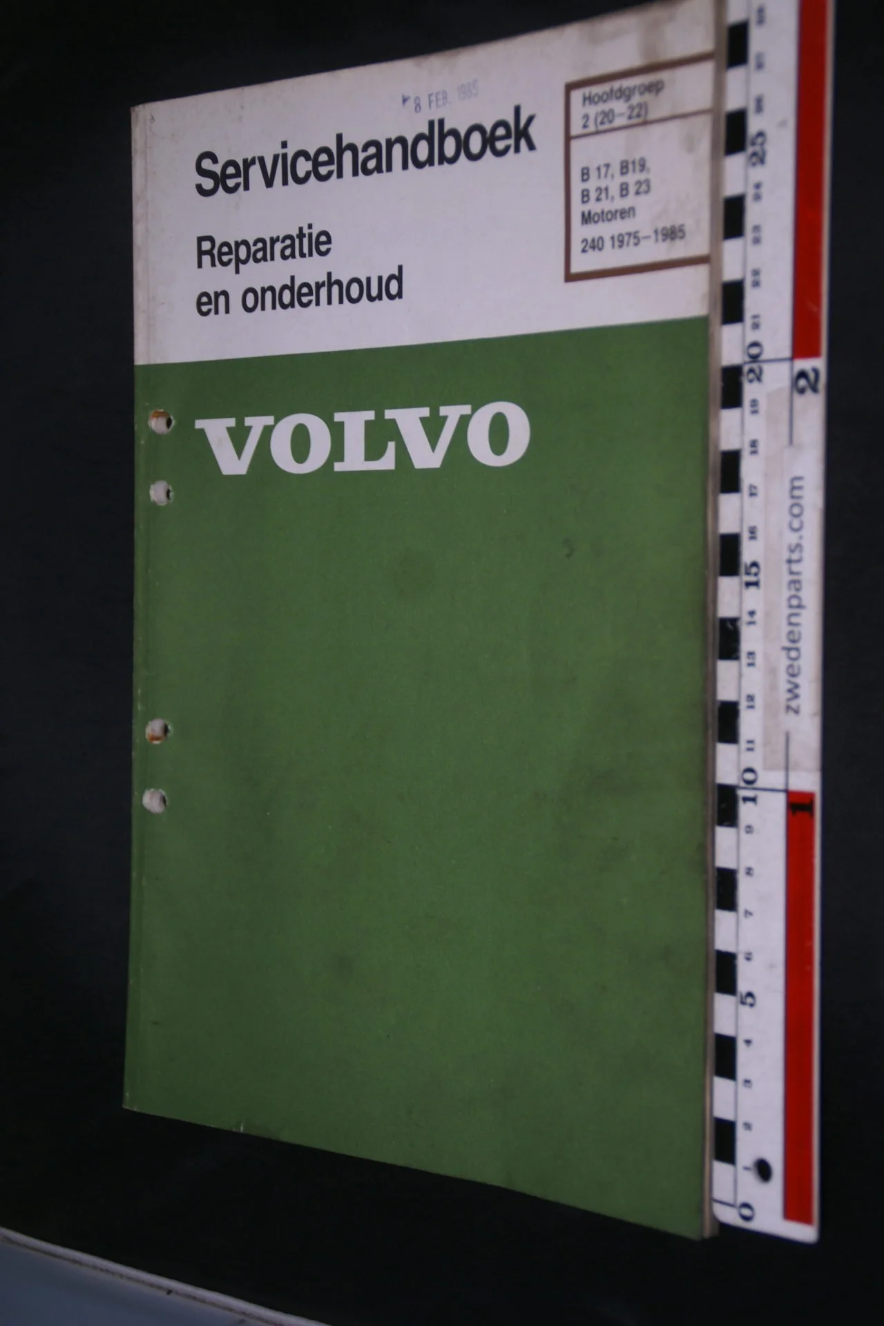 DSC08489 1984 origineel Volvo 240  servicehandboek  2 (20-22) motor B17, B19, B21, B23 1 van 800 TP 30160-2