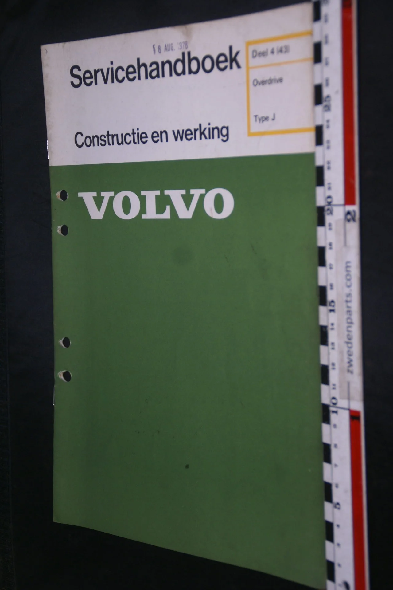 DSC08599 1978 origineel Volvo servicehandboek  4 (43) overdrive Type J 1 van 800 TP 12178