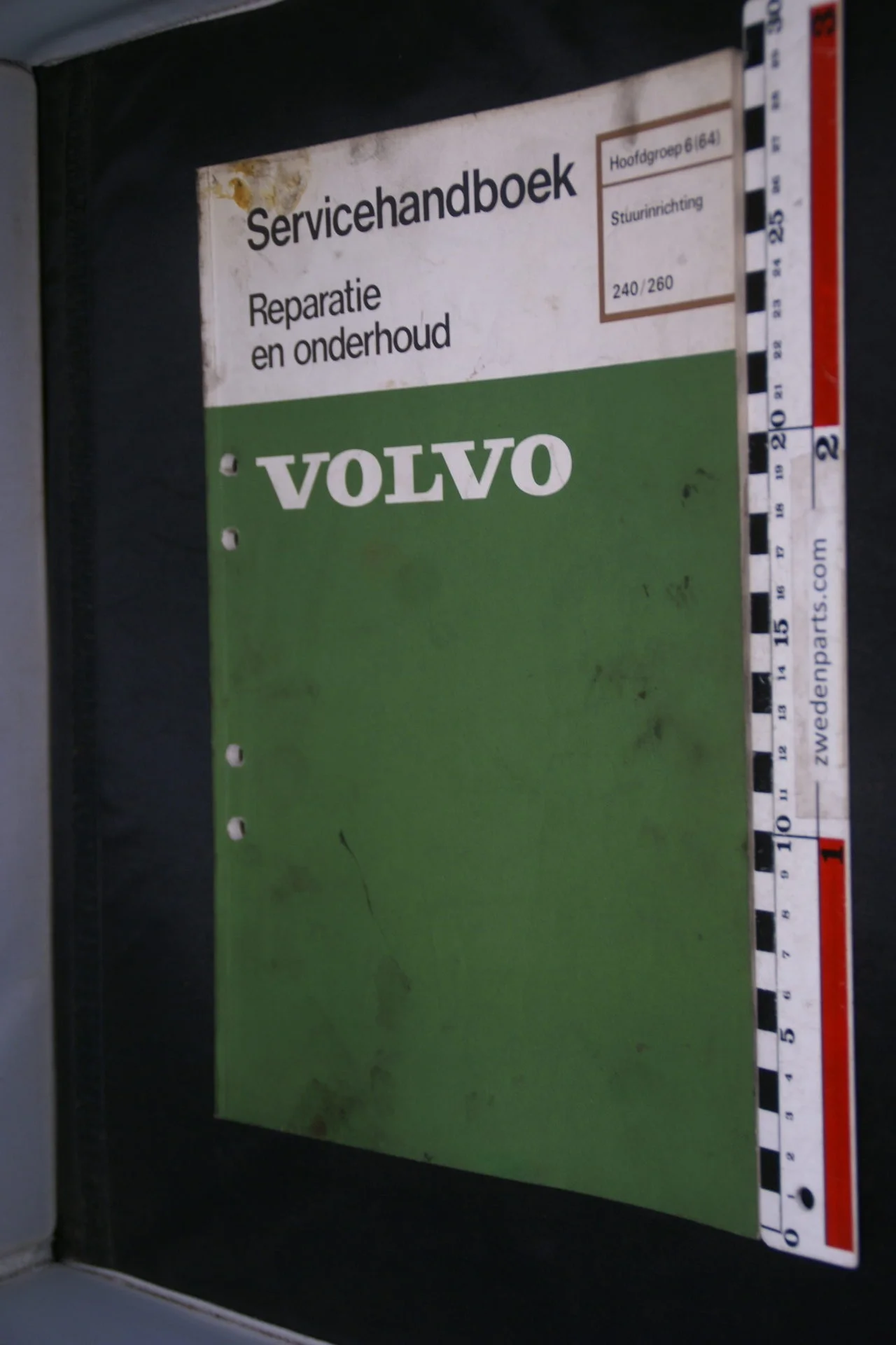 DSC08628 1979 origineel Volvo 240, 260 servicehandboek  6 (64) stuurinrichting 1 van 800 TP 30030-1