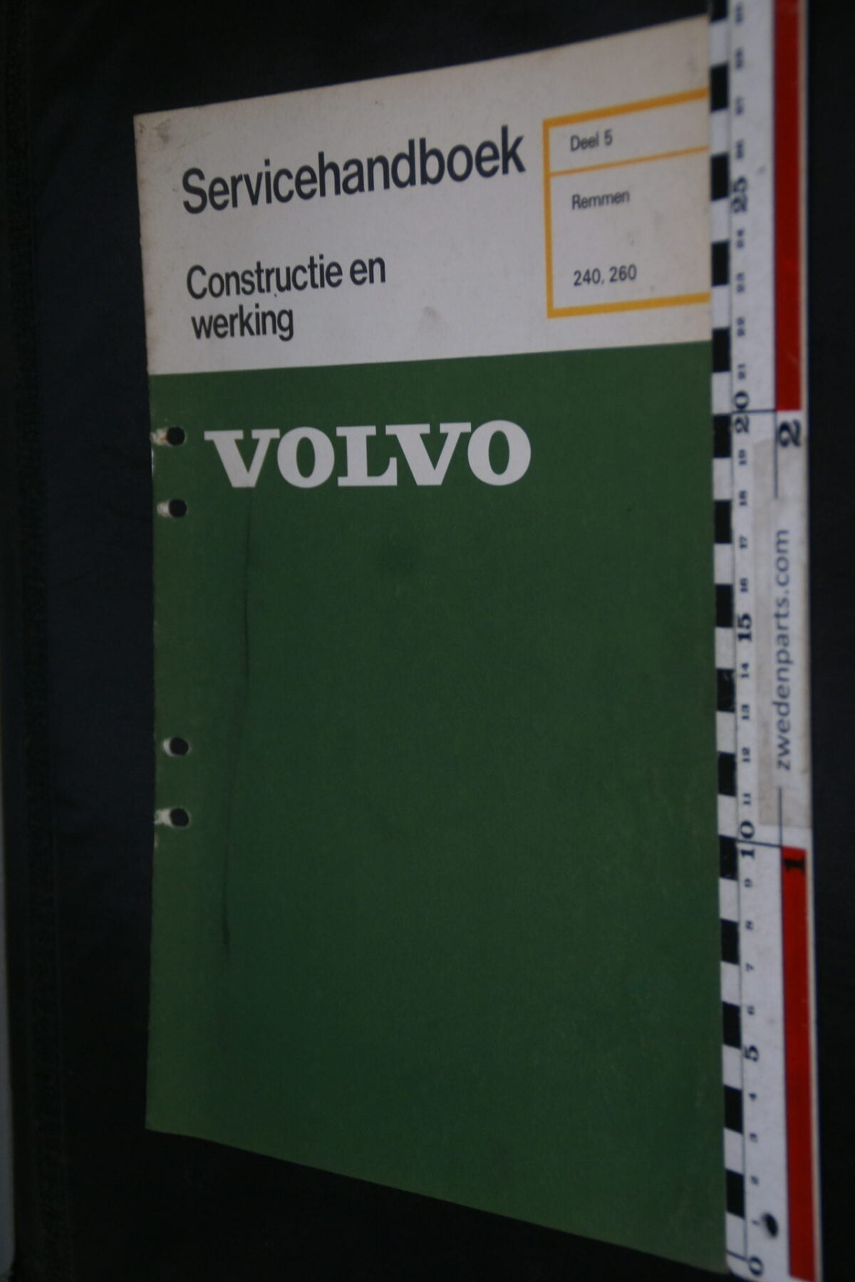 DSC08636 1976 origineel Volvo 240, 260 servicehandboek  5 remmen 1 van 800 TP 11482-1