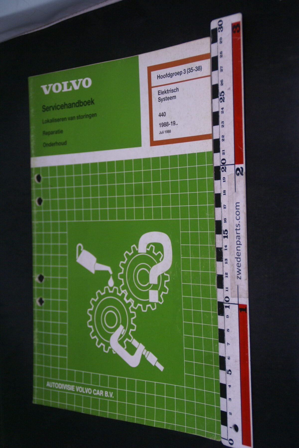 DSC09052 1988 origineel  Volvo 440 servicehandboek electrisch systeem 3 (35-38) 1 van 1.000 nr TP 35524-1