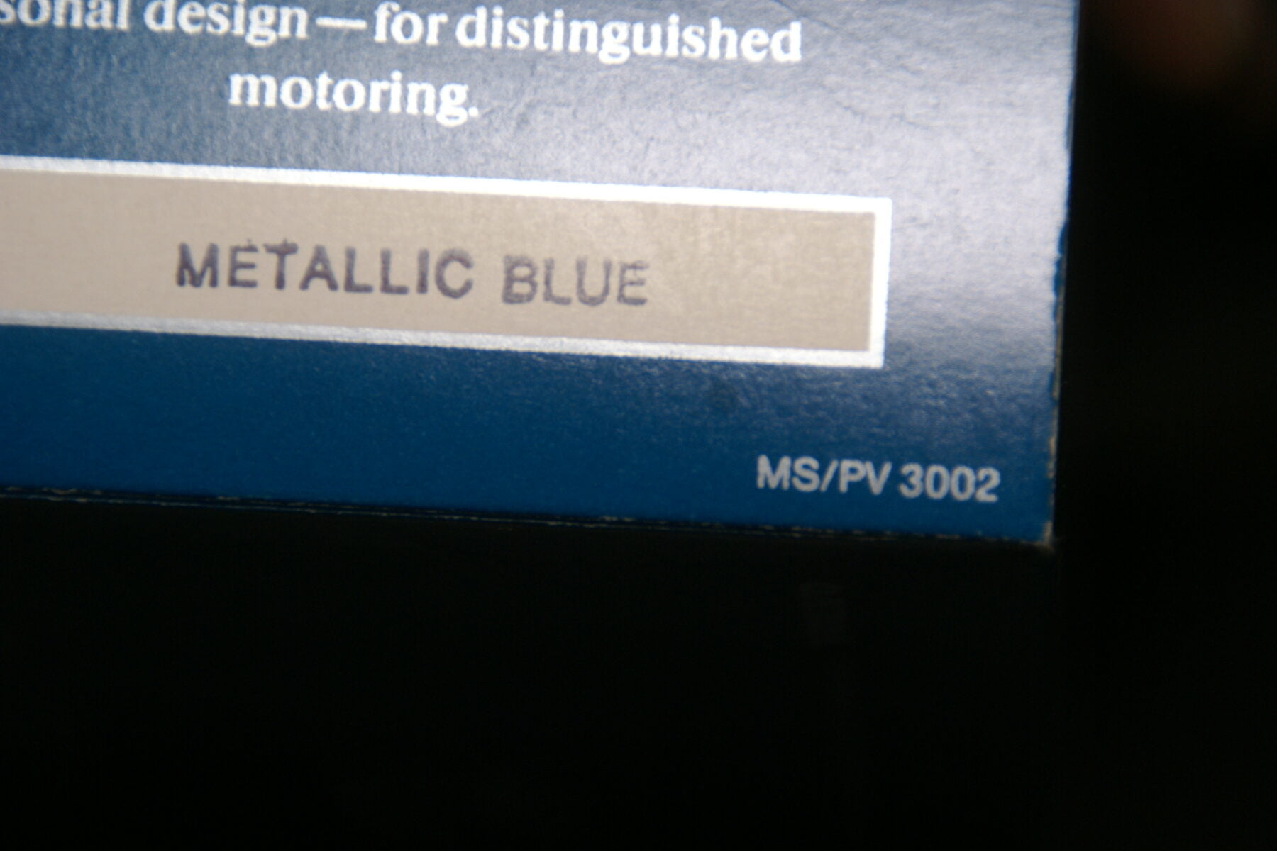DSC09173 doos van miniatuur Stahlberg Made in Finland Volvo 760GLE blauw ca 1 op 18 MSPV 3002