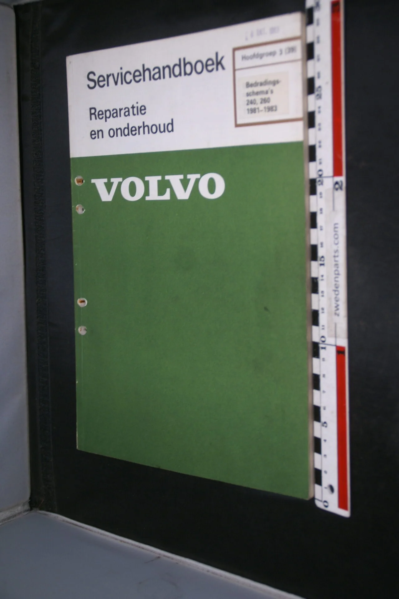 DSC09383 1983 origineel werkplaatsboek 3 (39) bedradingsschema Volvo 240 260 1 van 900 nr TP 30322-2
