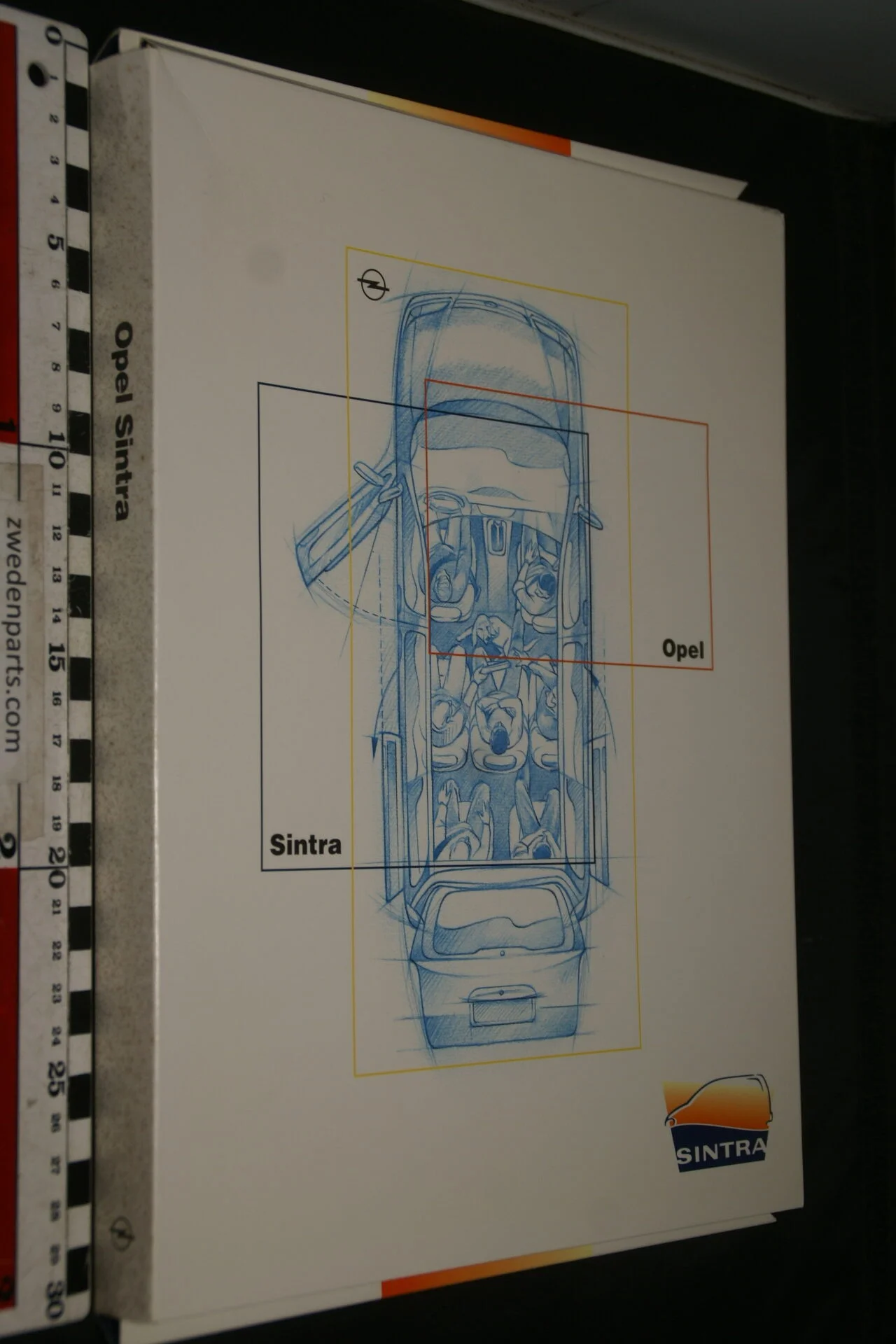 DSC09485 brochure persmap Opel Sintra met teksten en fotos