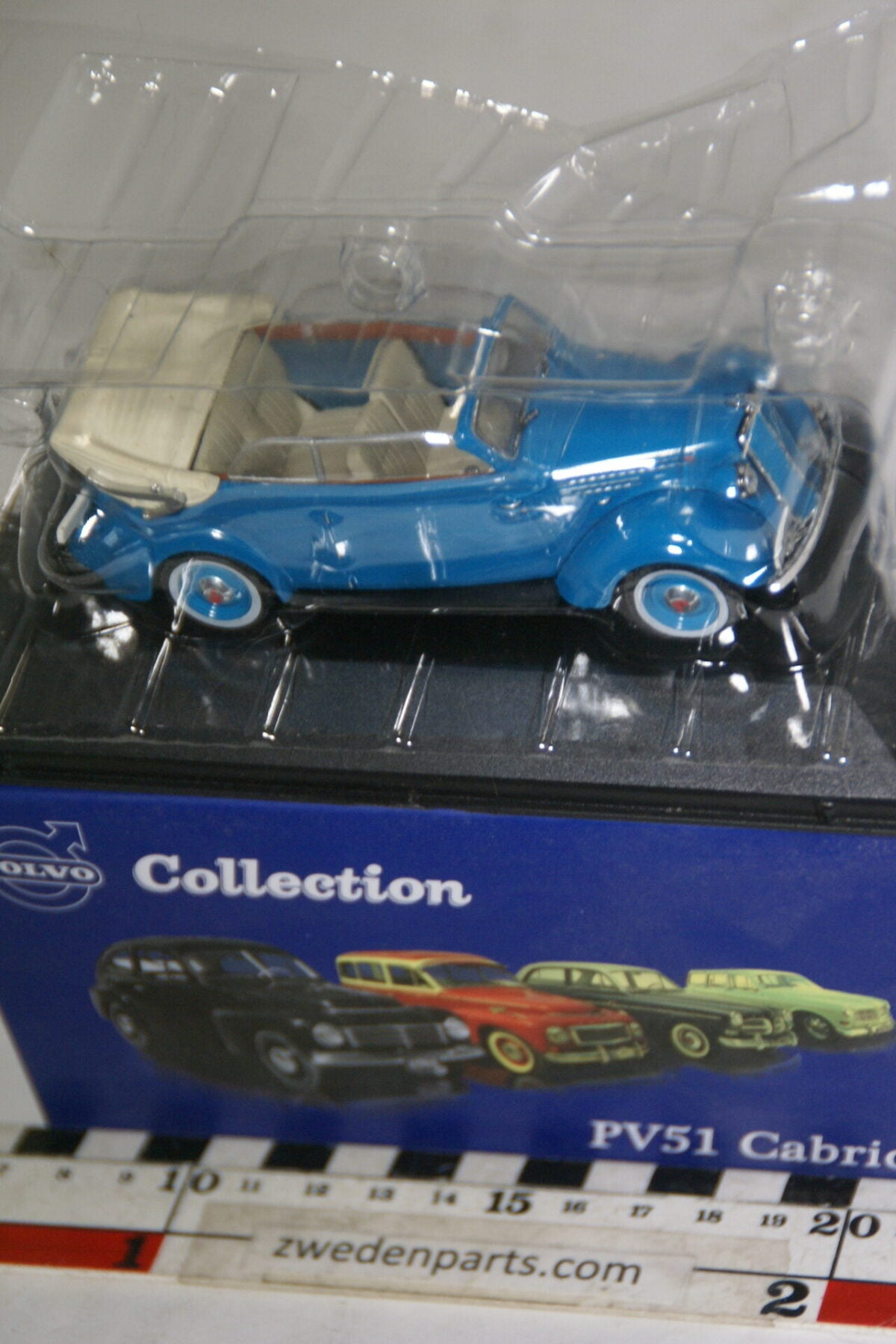 DSC00508 miniatuur Volvo PV51 Cabriolet blauw 1op43 Atlas 63 nieuw in originele verpakking-0262172e