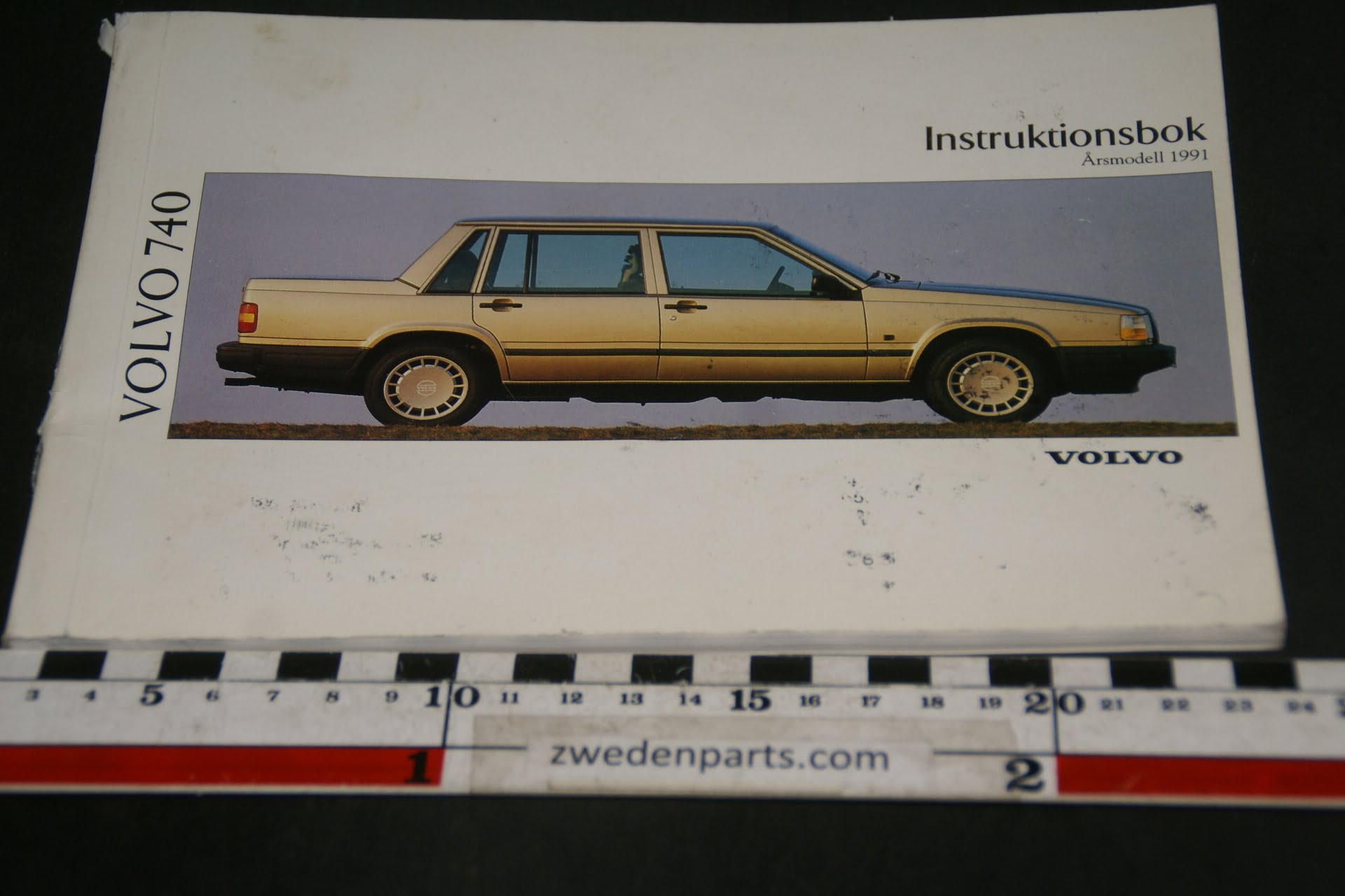 DSC07729 1991 originele instructieboekje Volvo 740 nr TP 3156-1 Svensk-70effbd4