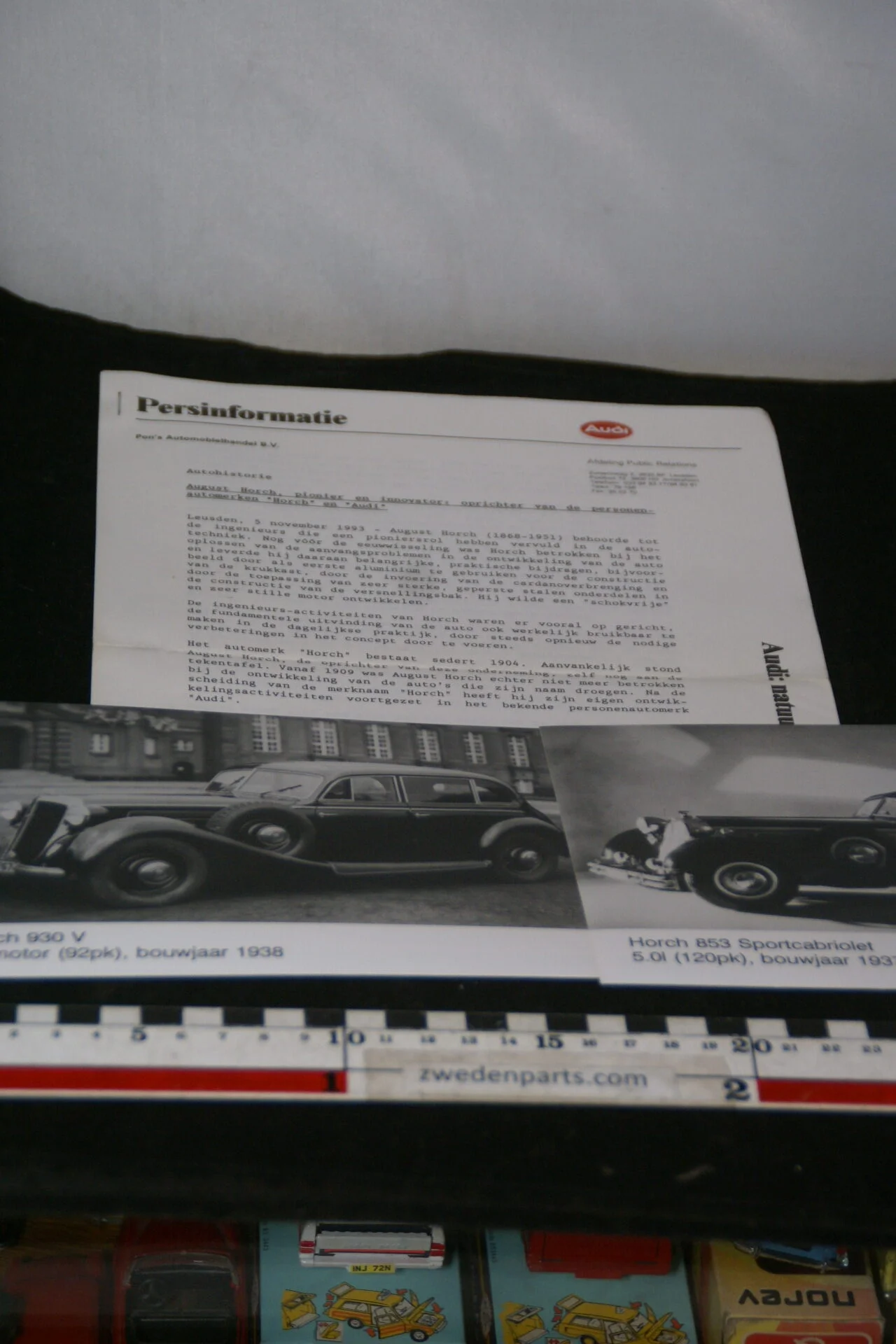 DSC01274 1992 originele persbericht Audi 1938 Horch 853-446effc0