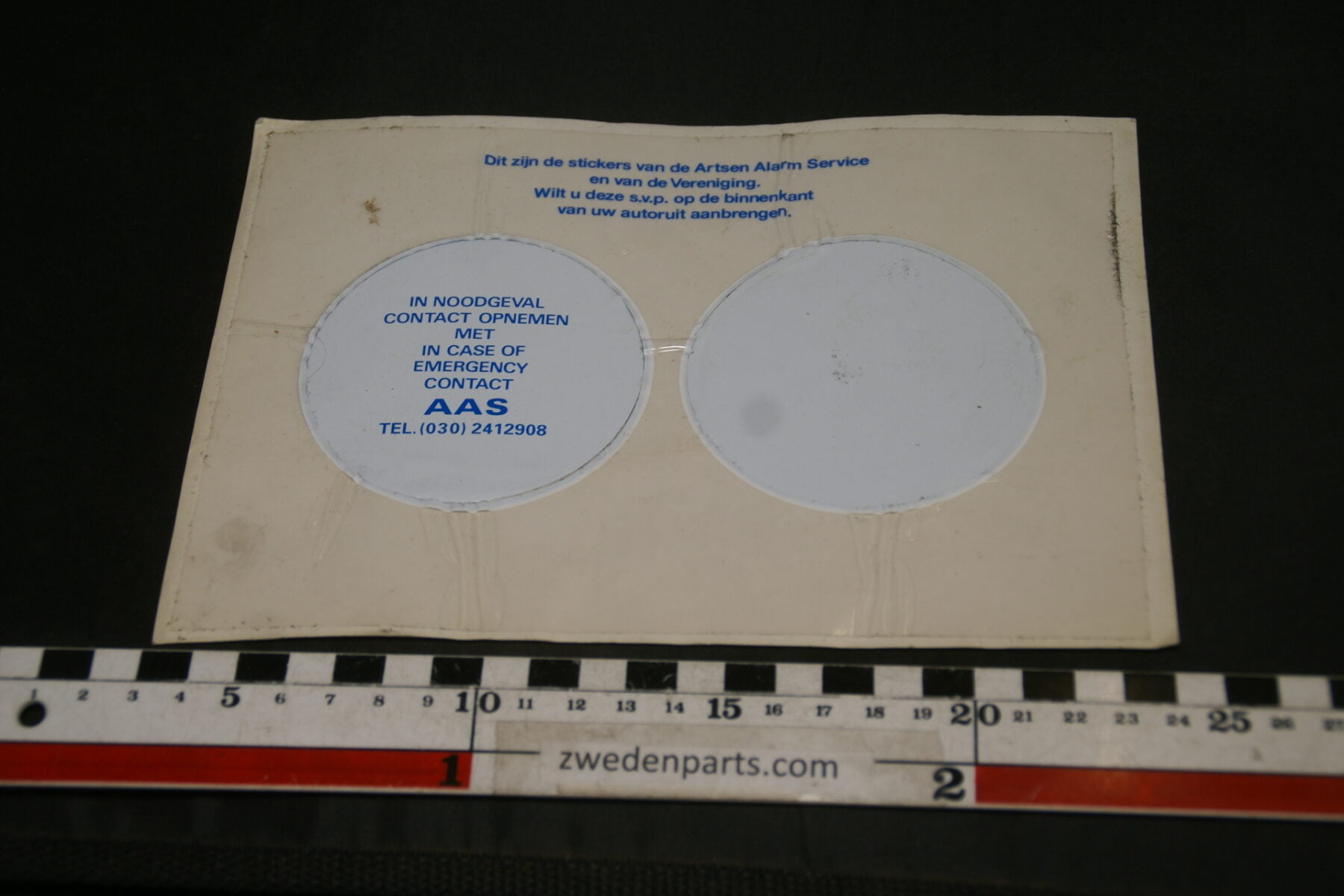 DSC02549 ca 1990 originele sticker VVAA  AAS NOS-ec2dea07