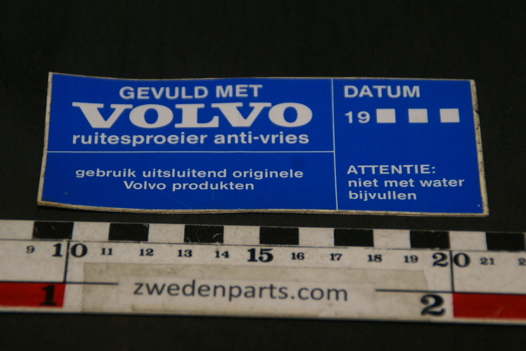 DSC02570 ca 1985 originele sticker Volvo anti-vries NOS-9b370702