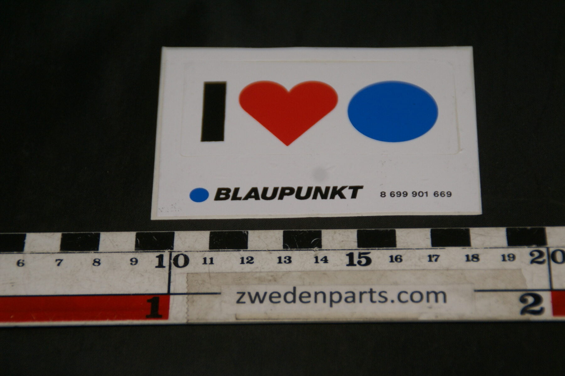 DSC02578 ca. 2002 originele sticker Blaupunkt NOS-aa90235a