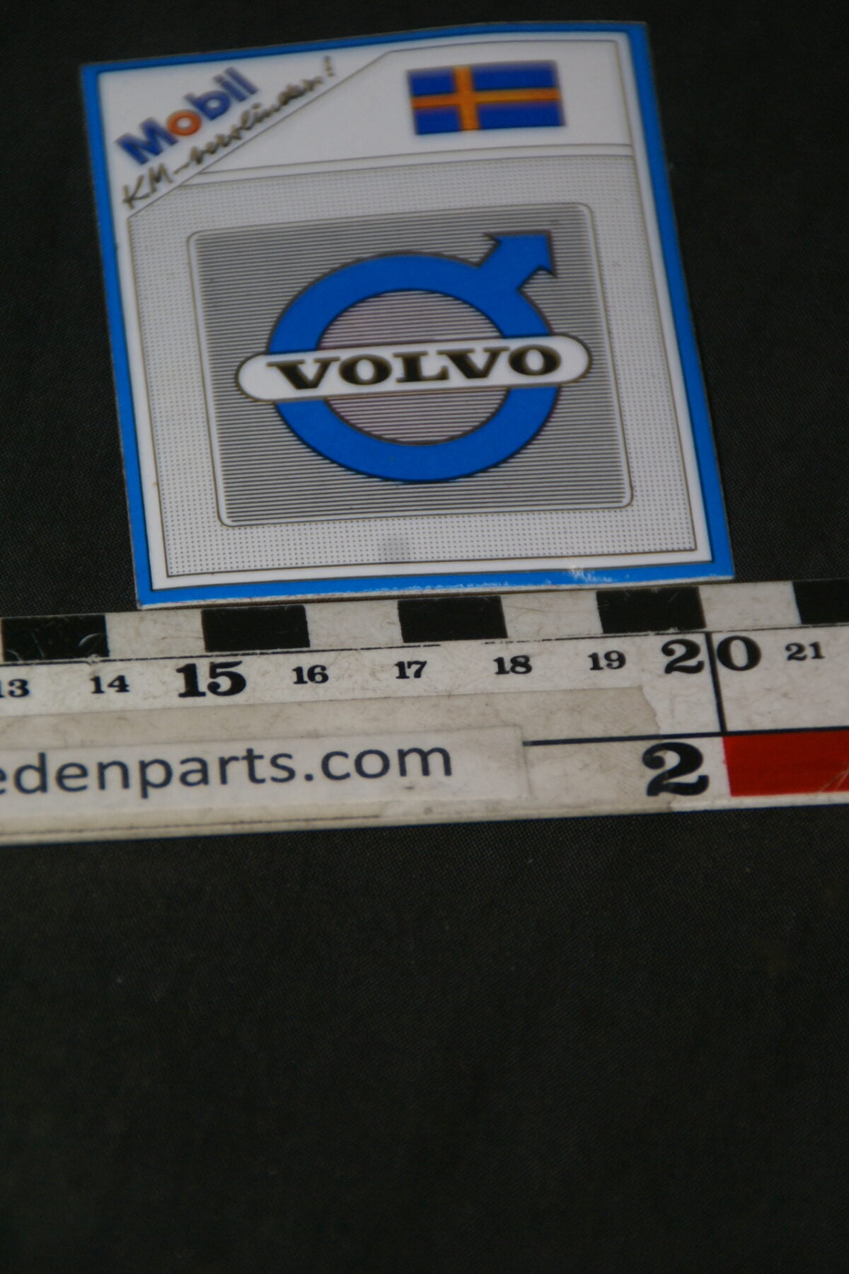 DSC02588 originele sticker Volvo met Zweedse vlag NOS-50d7b65b