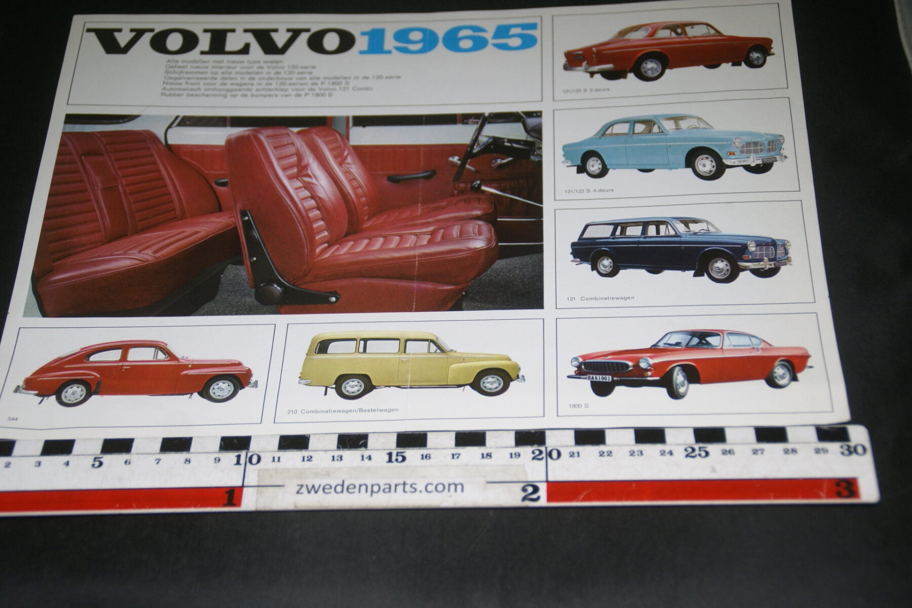 DSC03307 1965 originele brochure Volvo 1800 programma nr RK 1612-ff392279