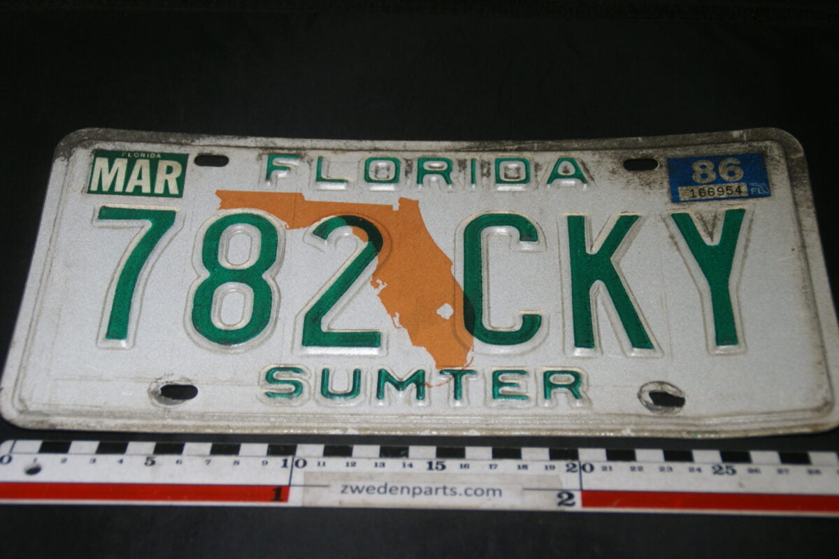 DSC03699 1986 originele USA nummerplaat Florida-31f6adb4