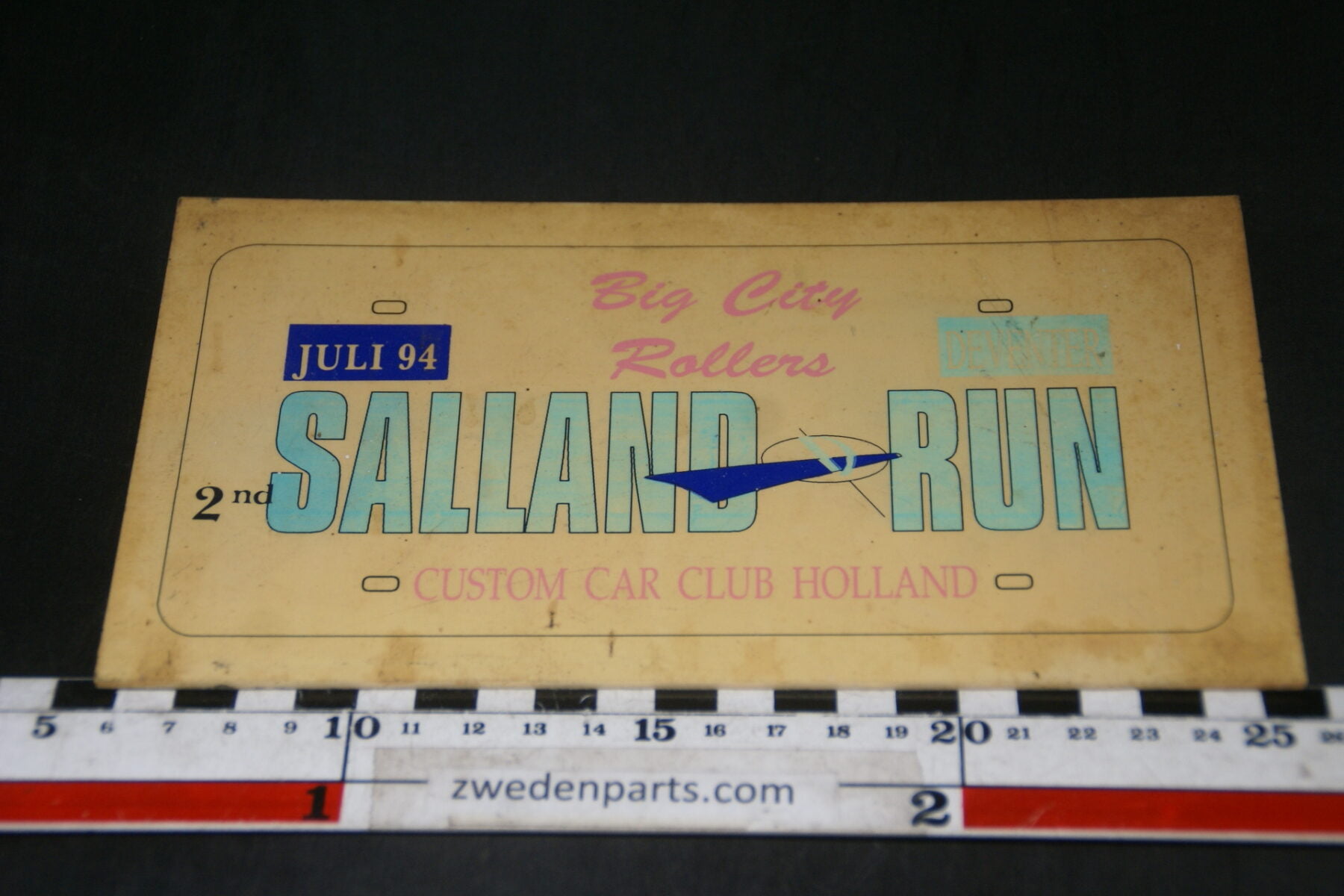 DSC03706 1994 origineel rallybord Salland Run Deventer-b54e94e4