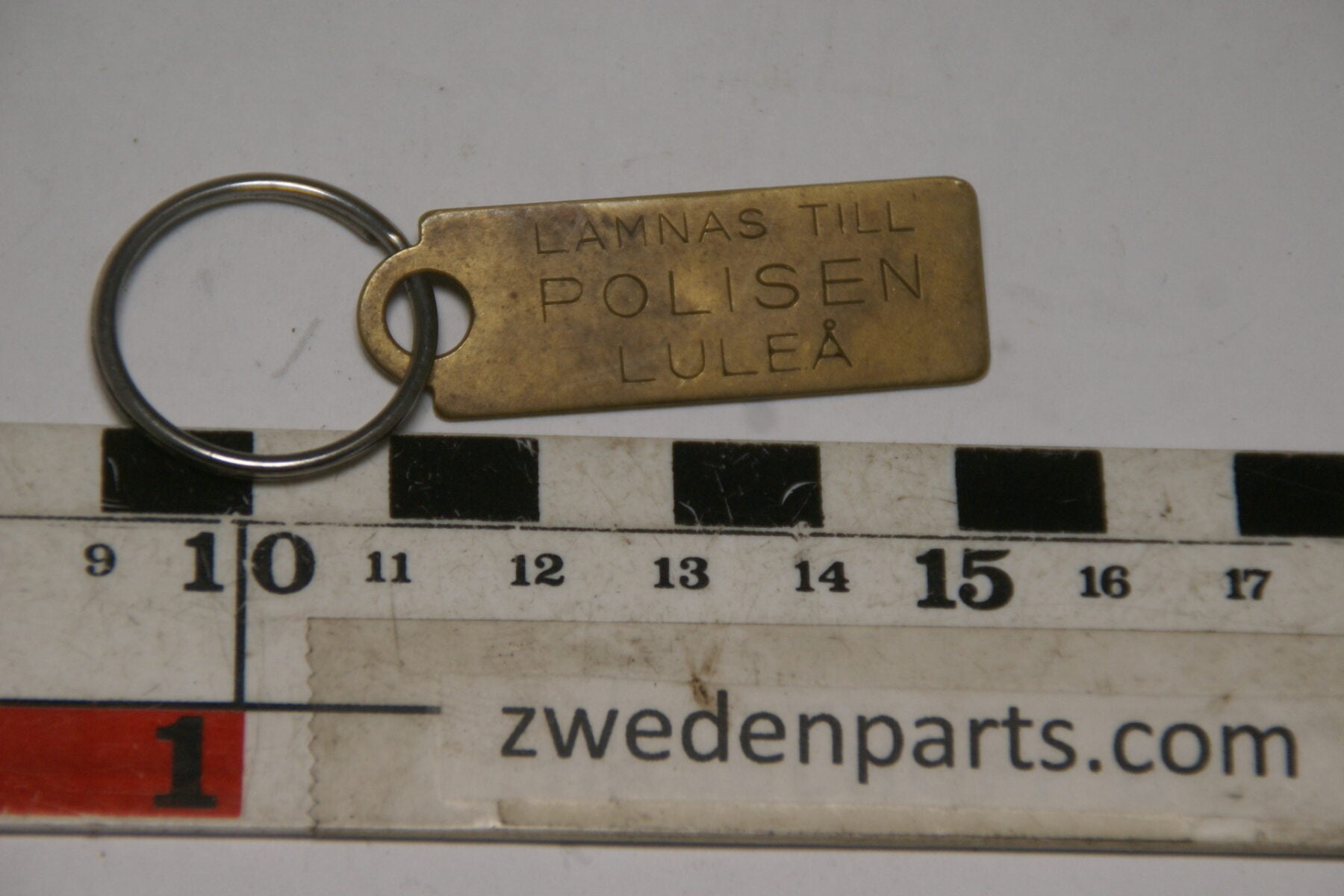 DSC04715 ca 1962 originele sleutelhanger Polisen Lulea Zweden-4c17f536